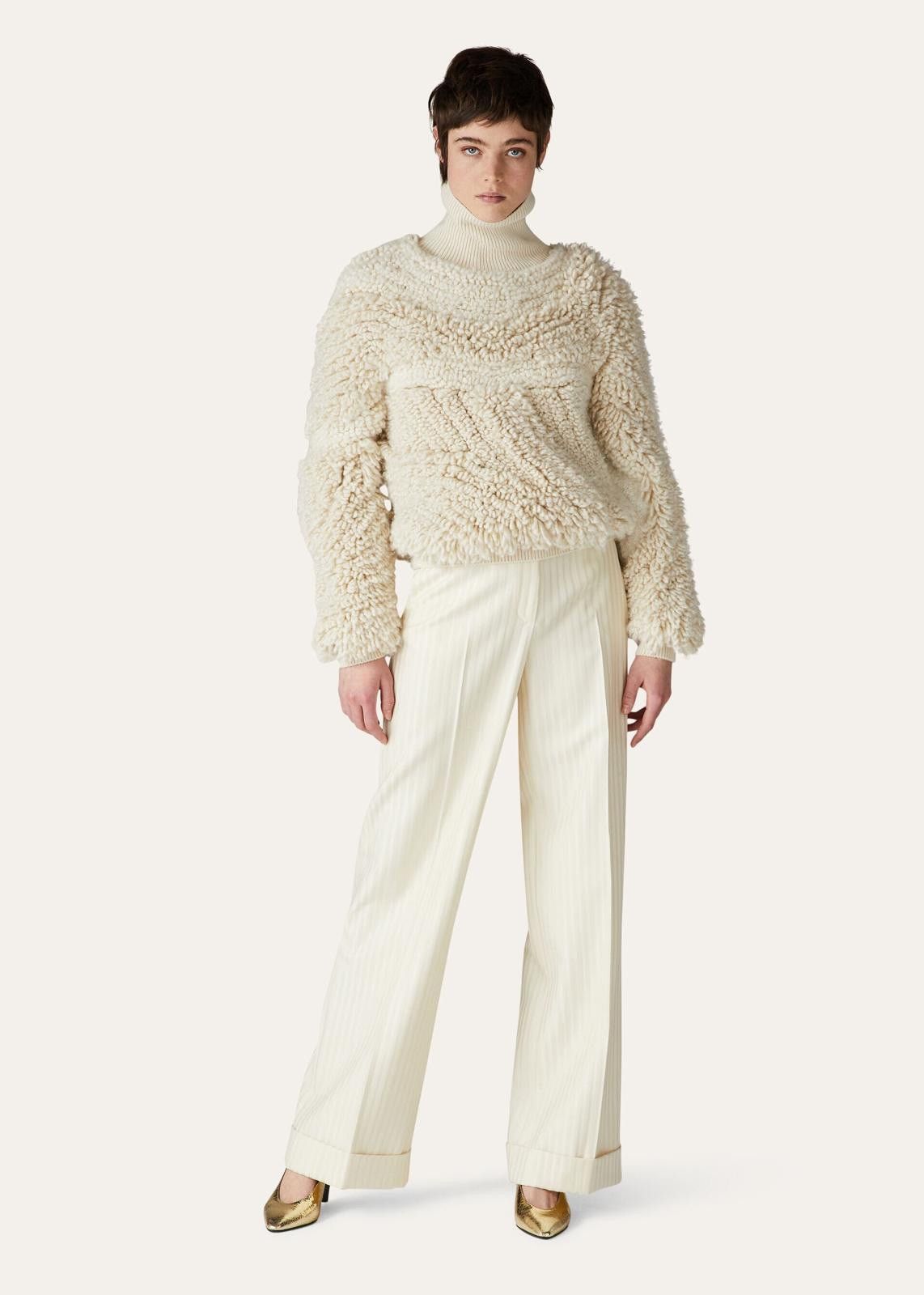 Loro Piana o1srvl11e0125 Engelberg Turtleneck Sweater in Cream Size XS / US 0-2 / IT 36-38 - 6 Thumbnail