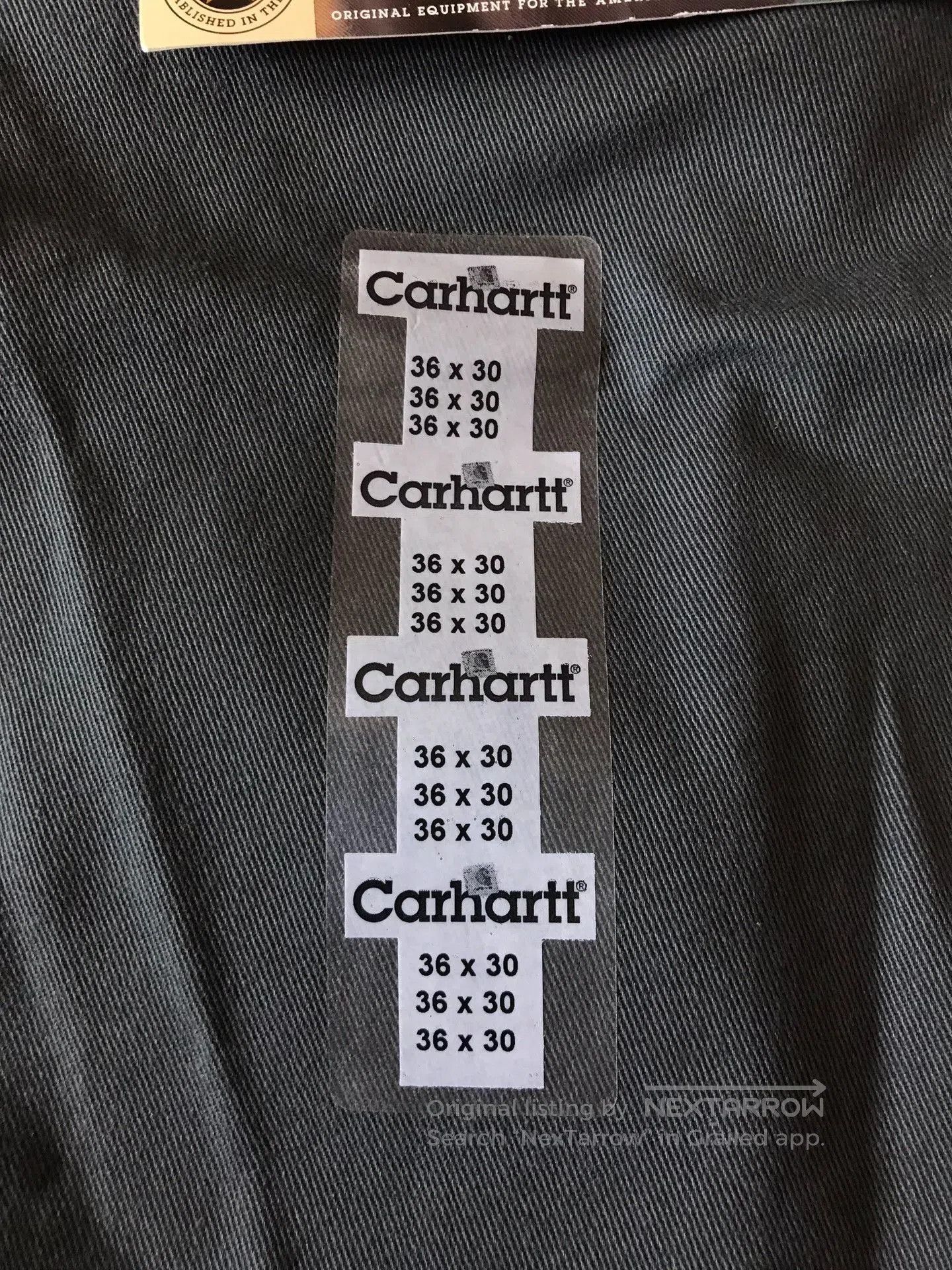 Carhartt Carhartt B132 Olive W36L30 Work Pants. Size US 36 / EU 52 - 7 Thumbnail