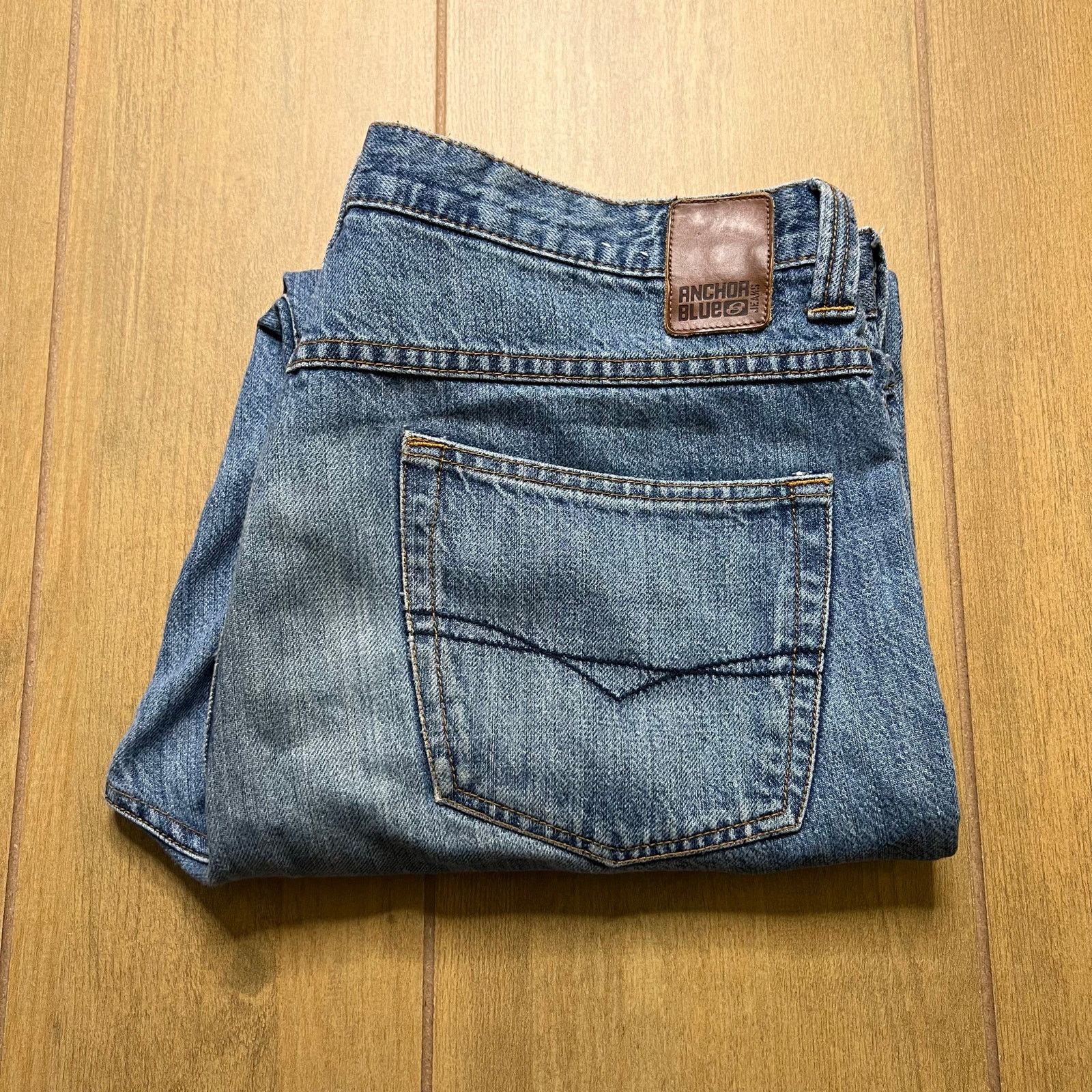 Anchor Blue Anchor Blue Jeans Mens 34x30 Baggy Denim Relaxed Fit Y2K Size US 34 / EU 50 - 1 Thumbnail