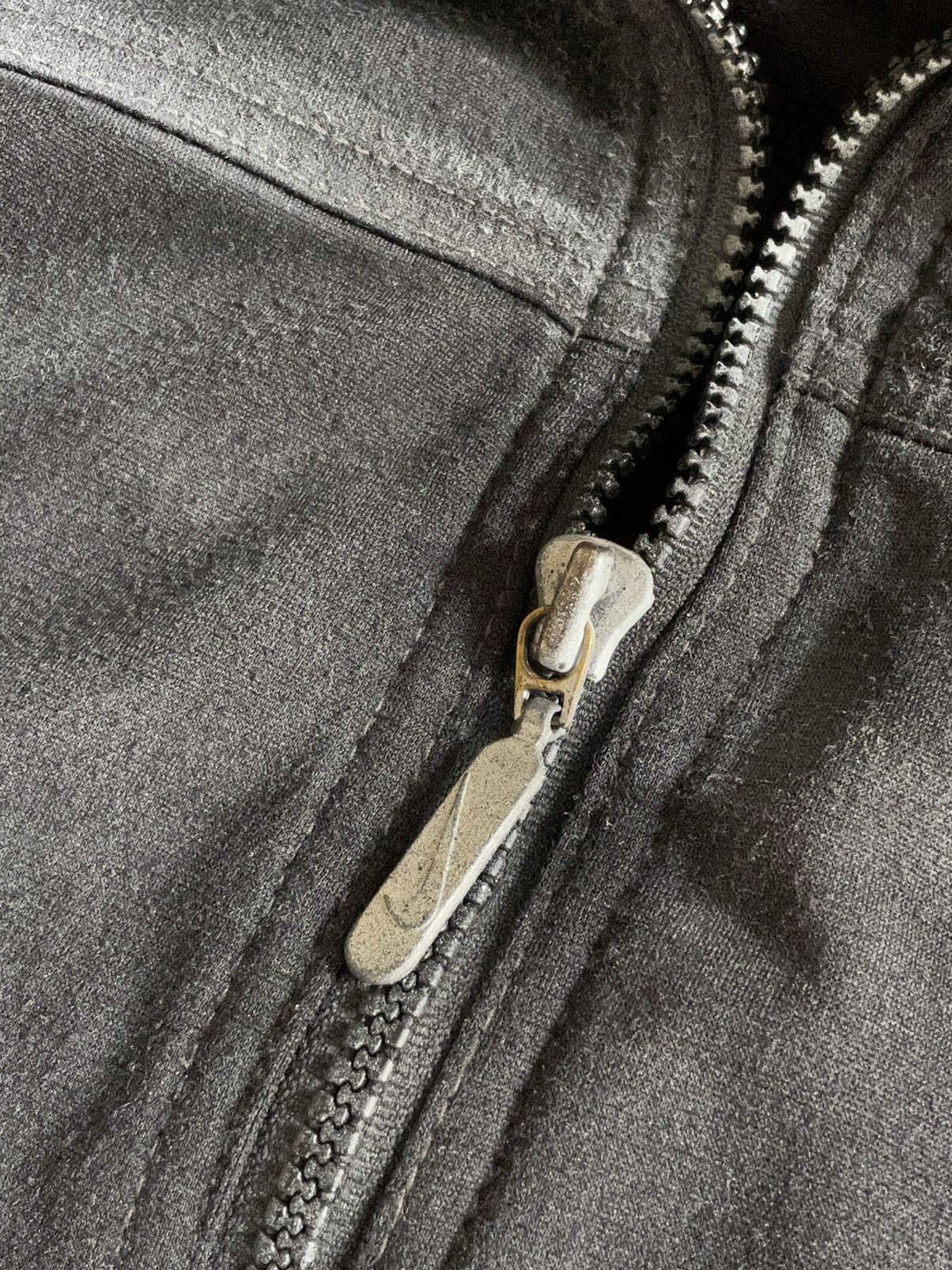 Nike × Vintage Vintage Nike Y2K Zip Up Sweatshirt Custom Avant Garde RARE Size US S / EU 44-46 / 1 - 8 Thumbnail