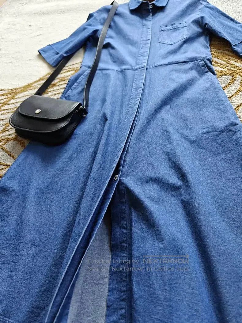 Loro Piana Loro Piana Denim Trench Dress. Size US M / EU 48-50 / 2 - 4 Thumbnail