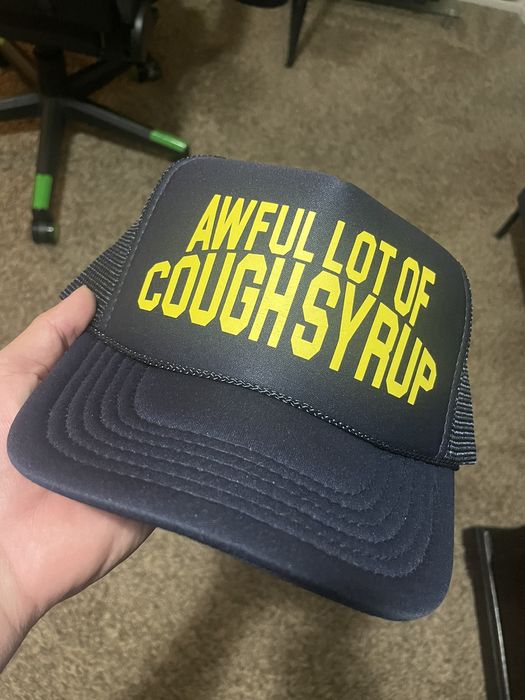 Awful Lot of Cough Syrup Navy Blue Cough Syrup Hat Grailed
