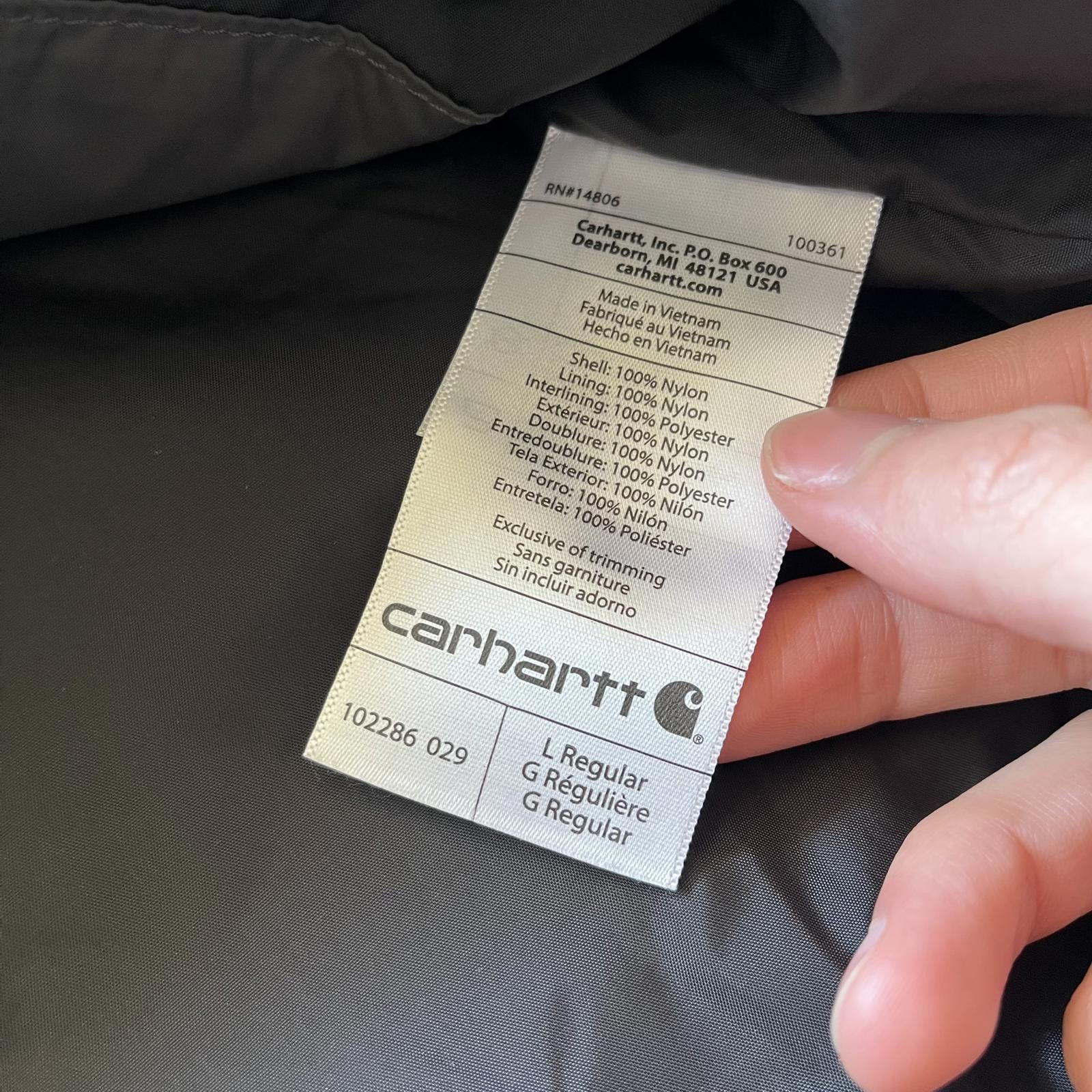 Carhartt Carhartt Dark Gray Insulated Quilted Men’s Large Vest Size US L / EU 52-54 / 3 - 5 Thumbnail