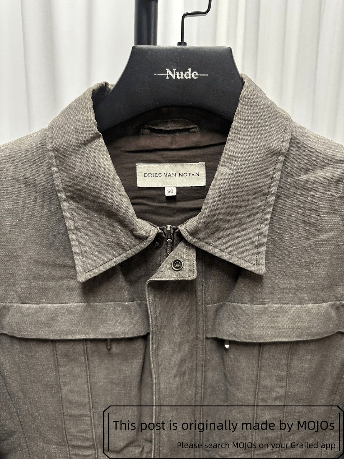 Dries Van Noten Sz 50 Dries Van Noten Vintage Washed Zip-up Jacket Size US M / EU 48-50 / 2 - 4 Thumbnail