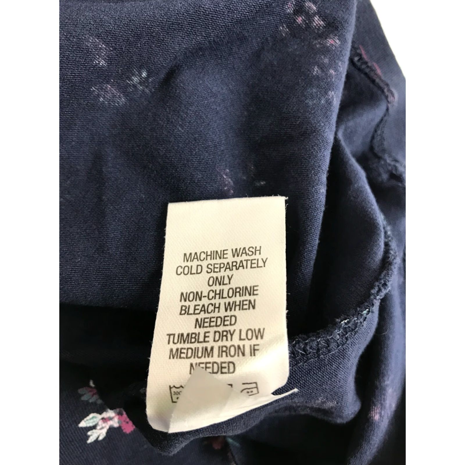 Vintage Blue Mountain Shirt Women's Size Medium Navy Blue Floral Long Sleeve Round Neck Size M / US 6-8 / IT 42-44 - 5 Thumbnail