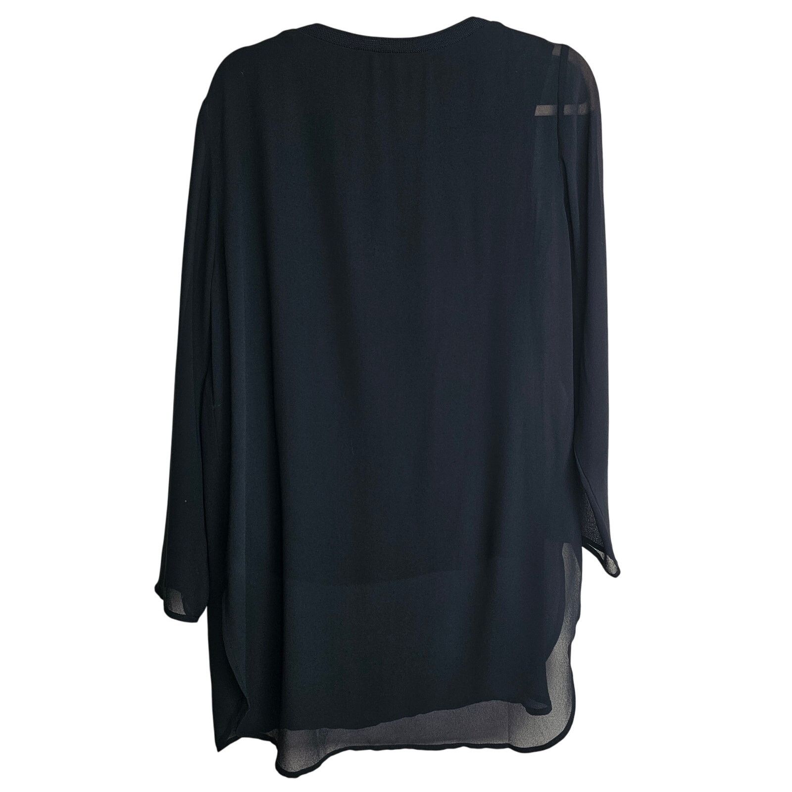 Soft Surroundings Soft Surroundings Womens Lagenlook Sheer Blouse Minimalist Size L / US 10 / IT 46 - 8 Thumbnail