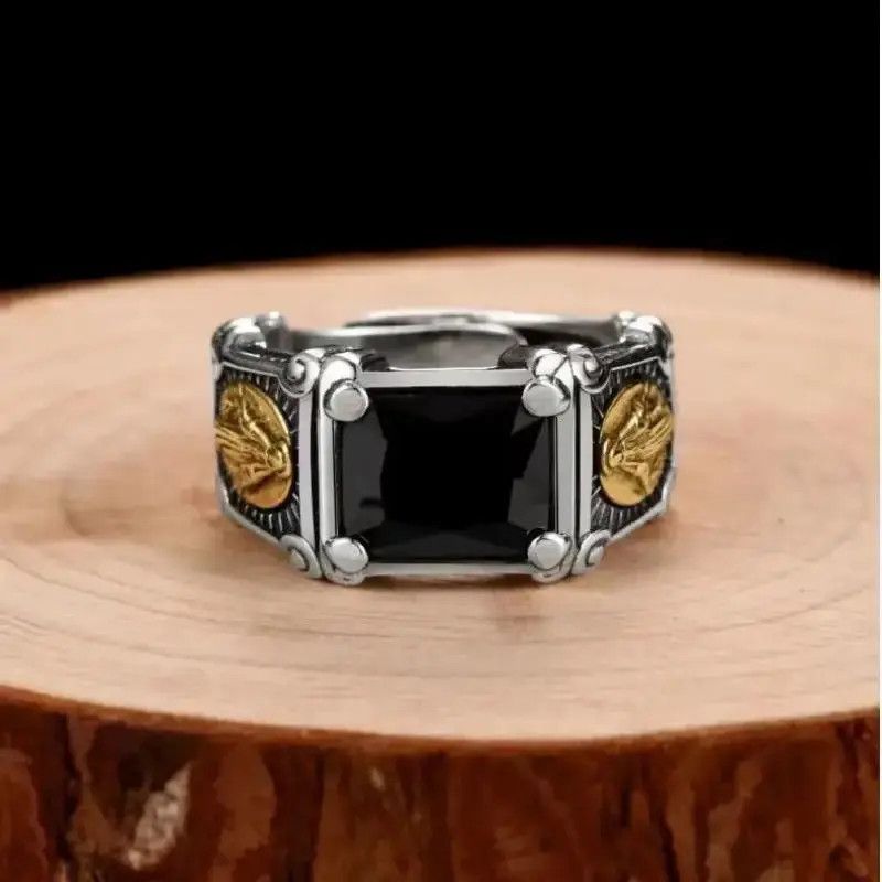 Jewelry × Vintage Vintage Silver Plated Black Zircon Virgin Mary Ring Size ONE SIZE - 2 Thumbnail