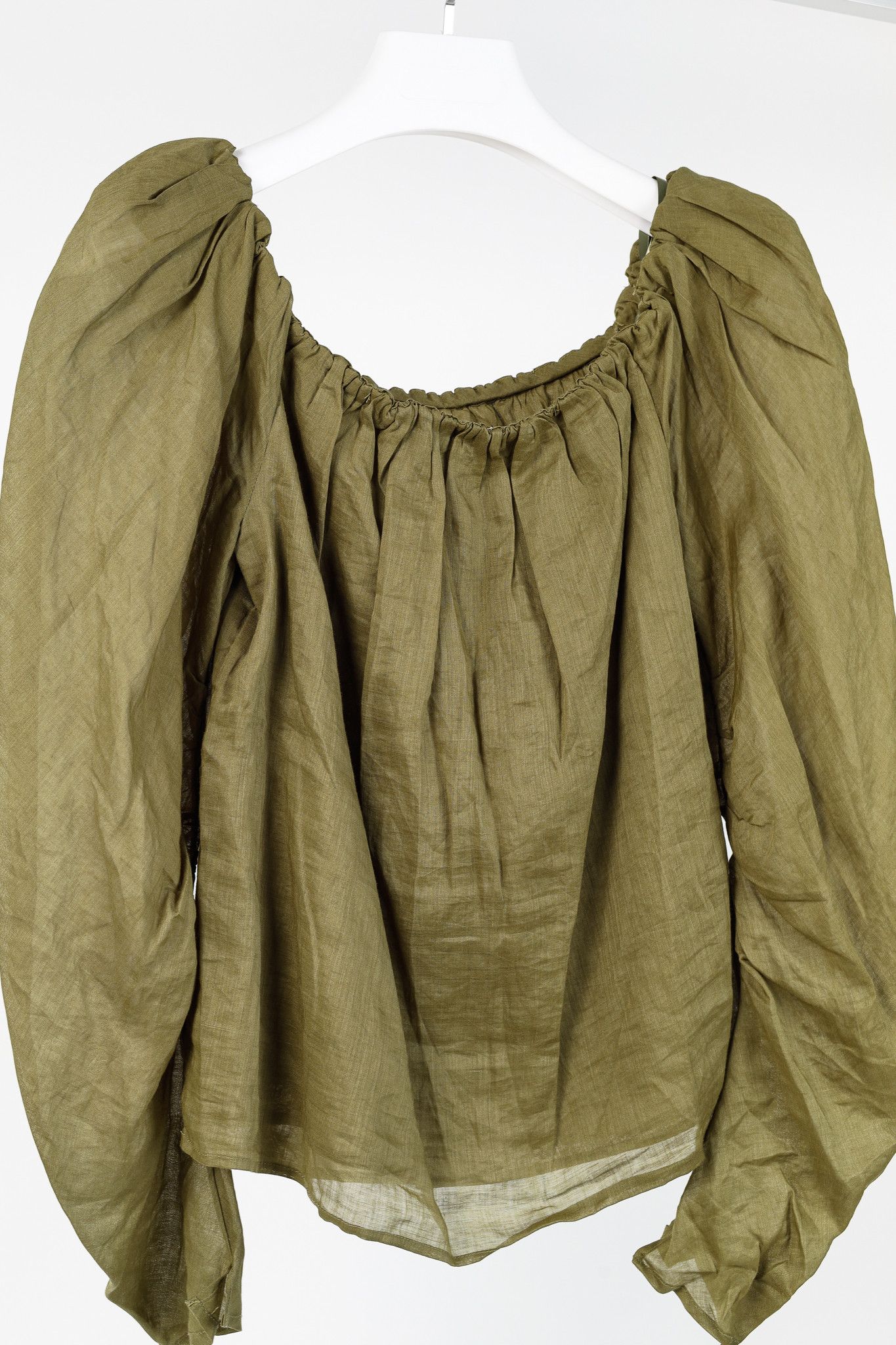 Frame Frame Moss Off-The-Shoulder Billow Top Size M / US 6-8 / IT 42-44 - 3 Thumbnail