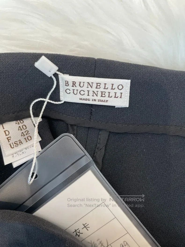 Brunello Cucinelli Brunello Cucinelli Black wool half-skirt Size 30" / US 8 / IT 44 - 7 Thumbnail