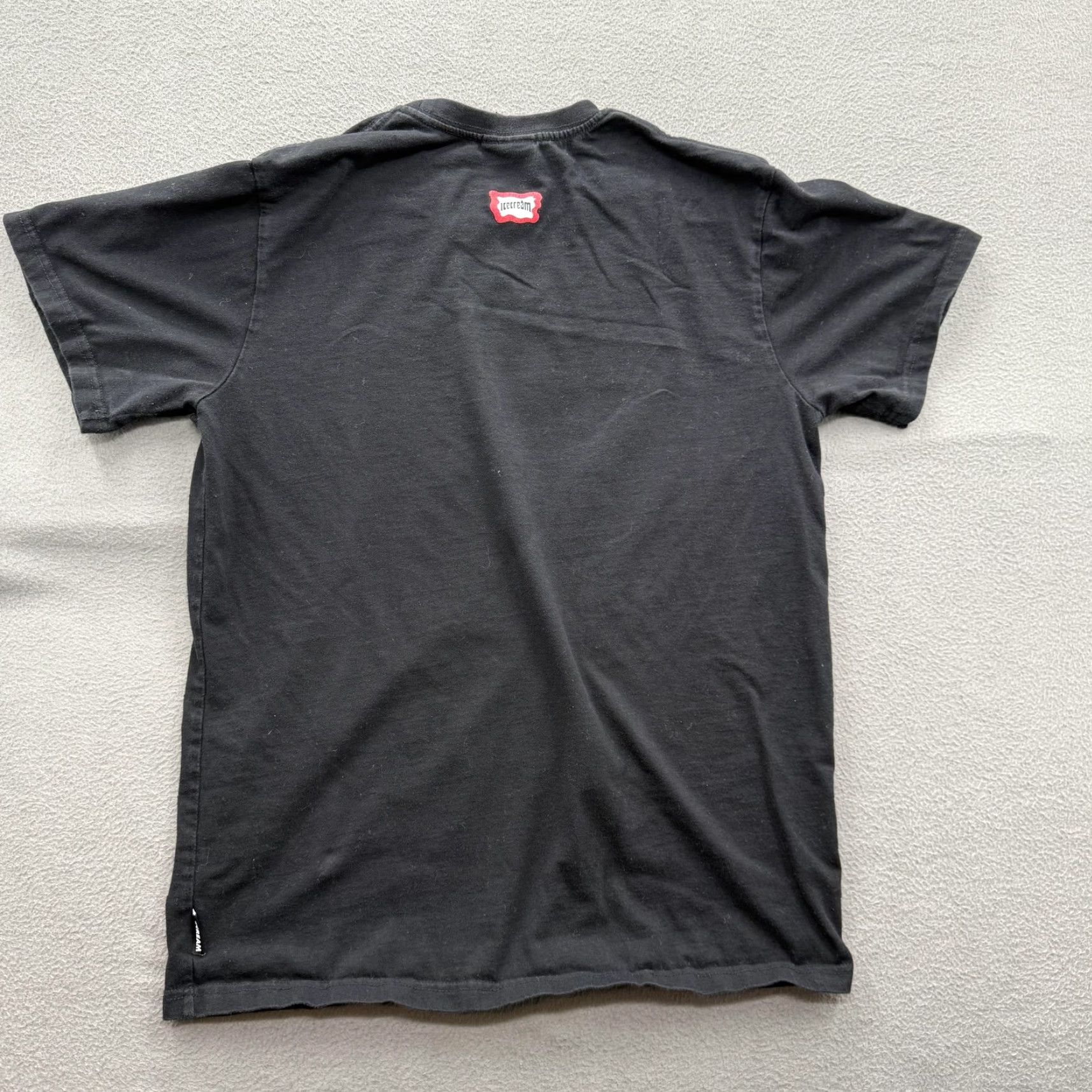 Vintage Icecream Shirt Mens M Black Graphic Tee Ice Cream Cone Japanese Logo Front Graphic Crew Neck Short Sleeve Size US M / EU 48-50 / 2 - 2 Thumbnail
