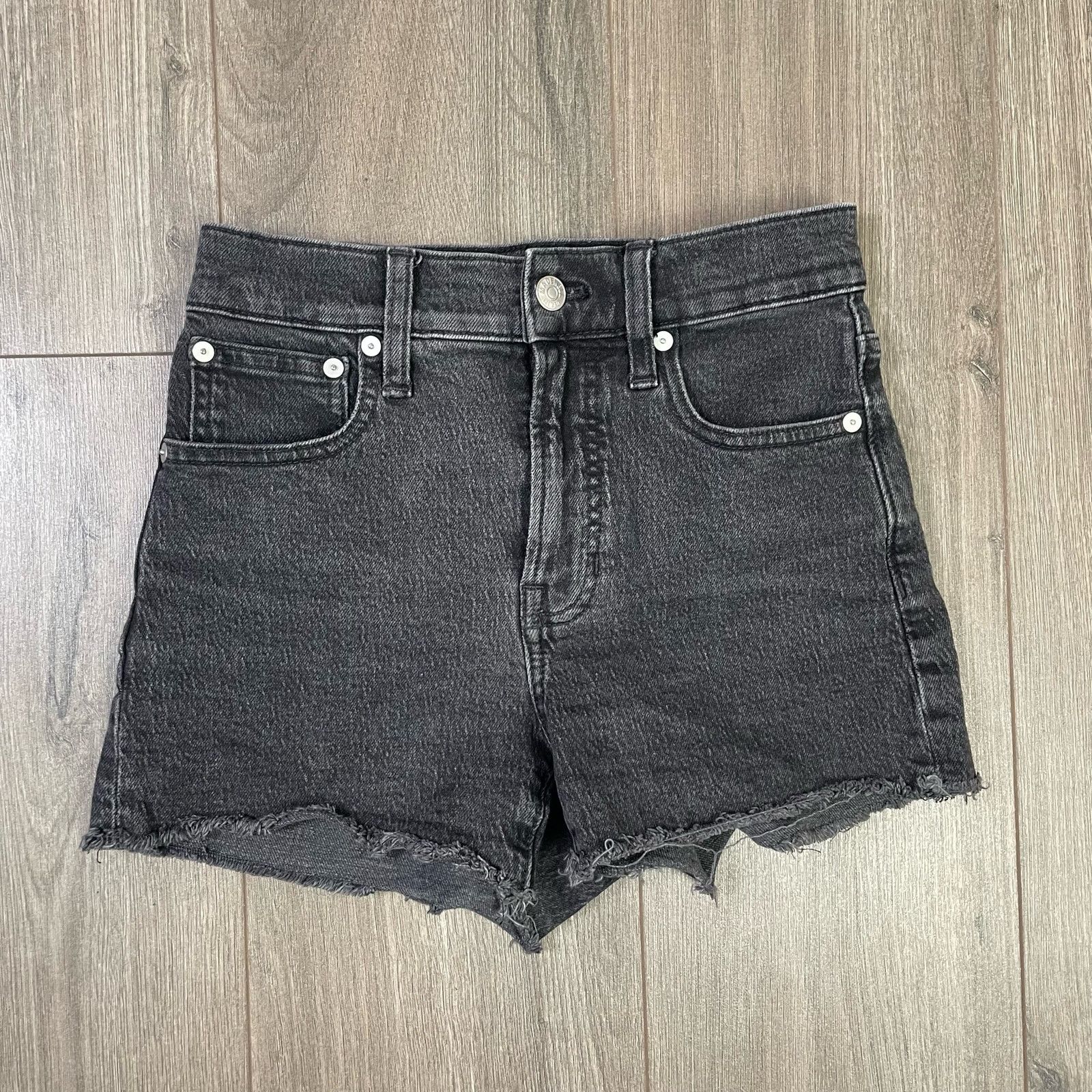 Madewell Madewell Lunar Wash Frayed Hem Jeans Shorts US Women's 23 Size 23" - 1 Thumbnail