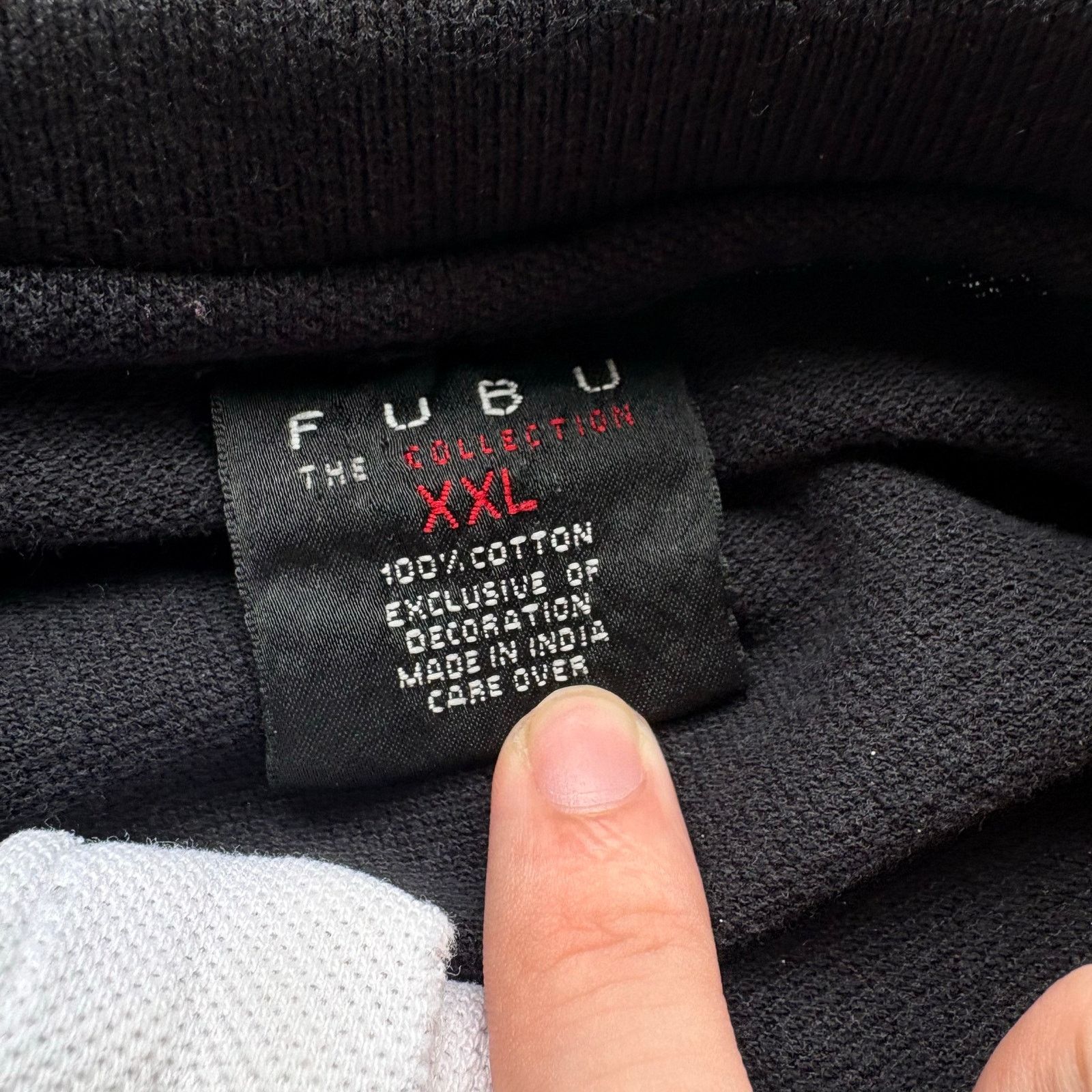 Fubu Crazy Vintage Y2K Faded Black Fubu Polo Shirt Size US XXL / EU 58 / 5 - 3 Thumbnail