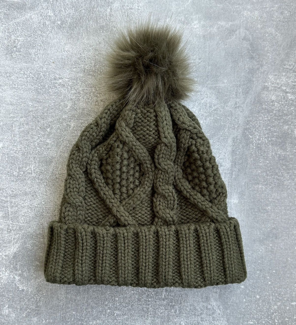 Barbour Barbour Women’s Saltburn Beanie Hat - Olive Green One Size Size ONE SIZE - 4 Thumbnail