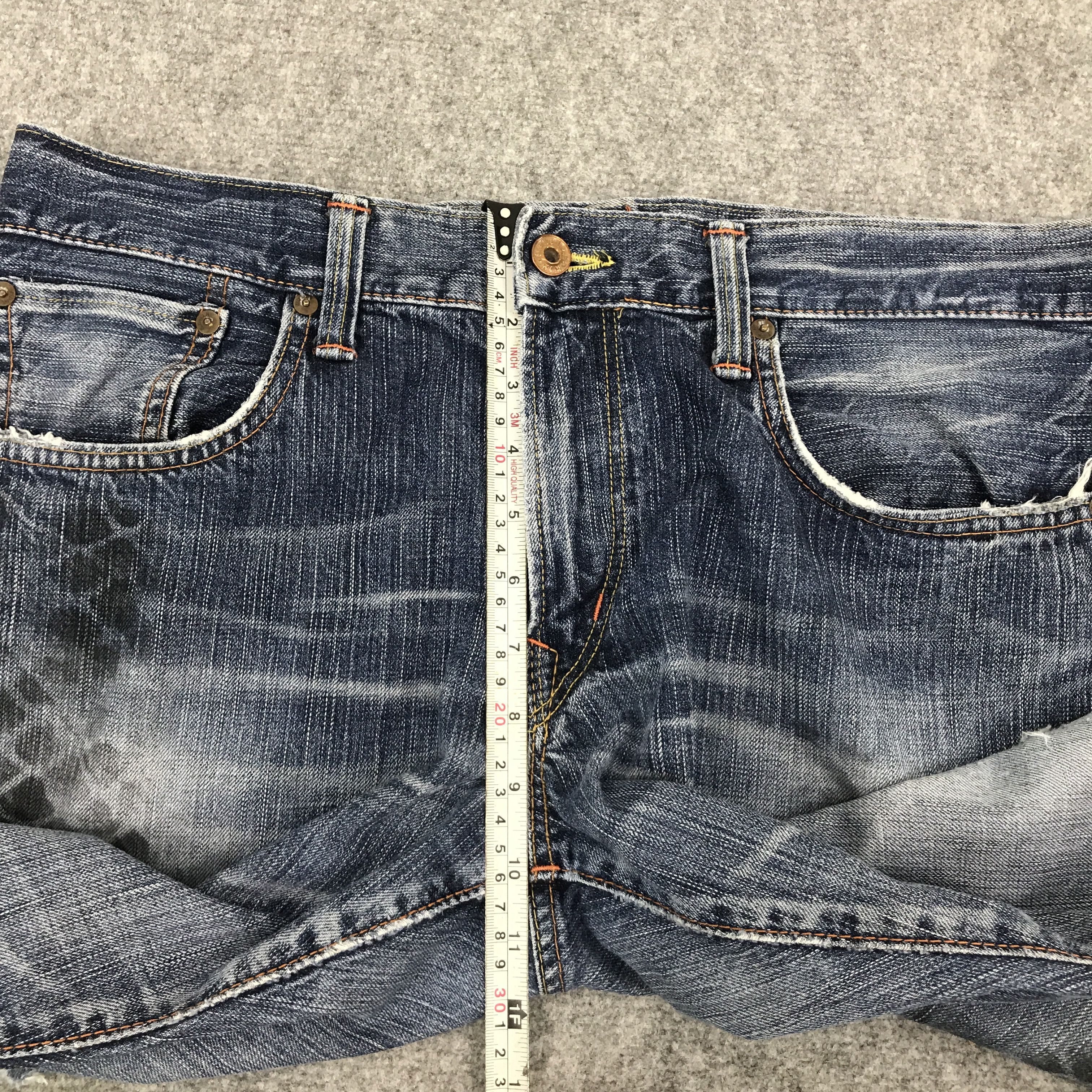 Edwin FLARE SNAKE DESIGN EDWIN DISTRESSED PATCHWORK BOOTCUT PANTS Size US 32 / EU 48 - 10 Thumbnail