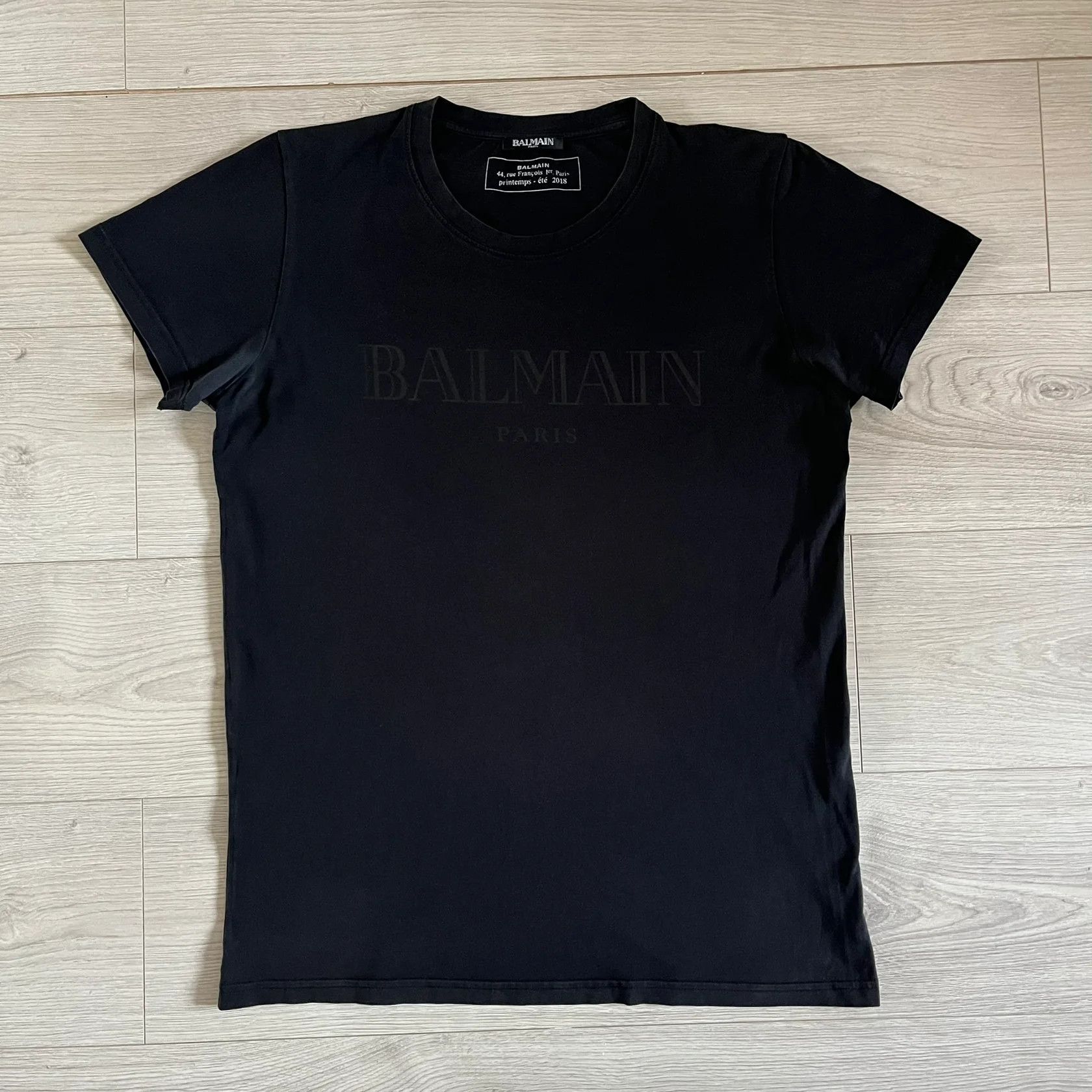 Balmain Balmain Front Logo Black Tee Size US L / EU 52-54 / 3 - 1 Thumbnail