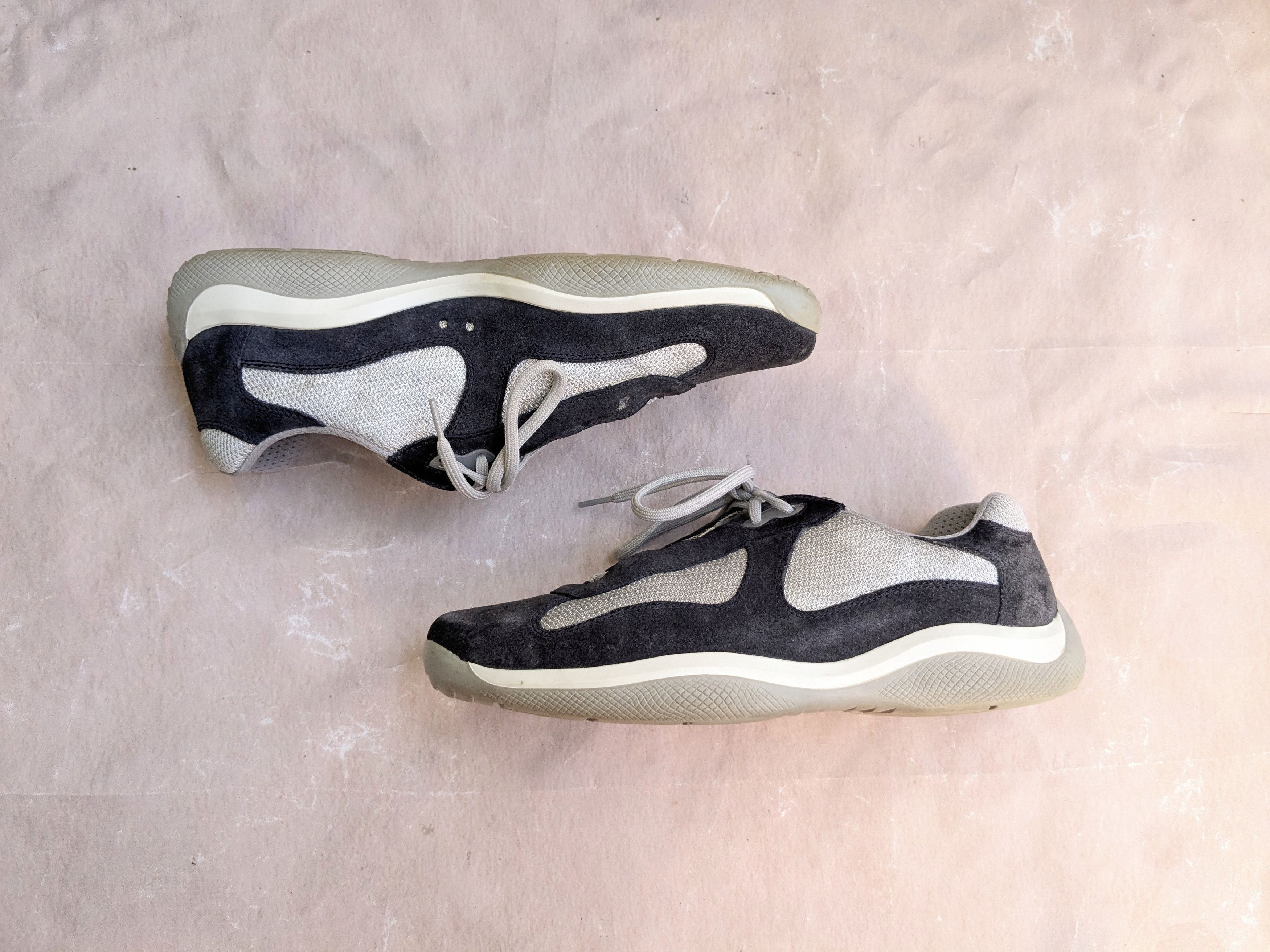 Pre-owned Prada America's Cup Sneakers Black 12 Low Tops