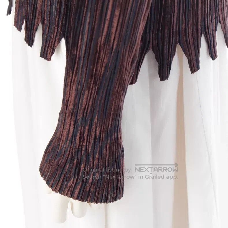 Issey Miyake Issey Miyake Brown Long Sleeve Top Size L / US 10 / IT 46 - 5 Thumbnail
