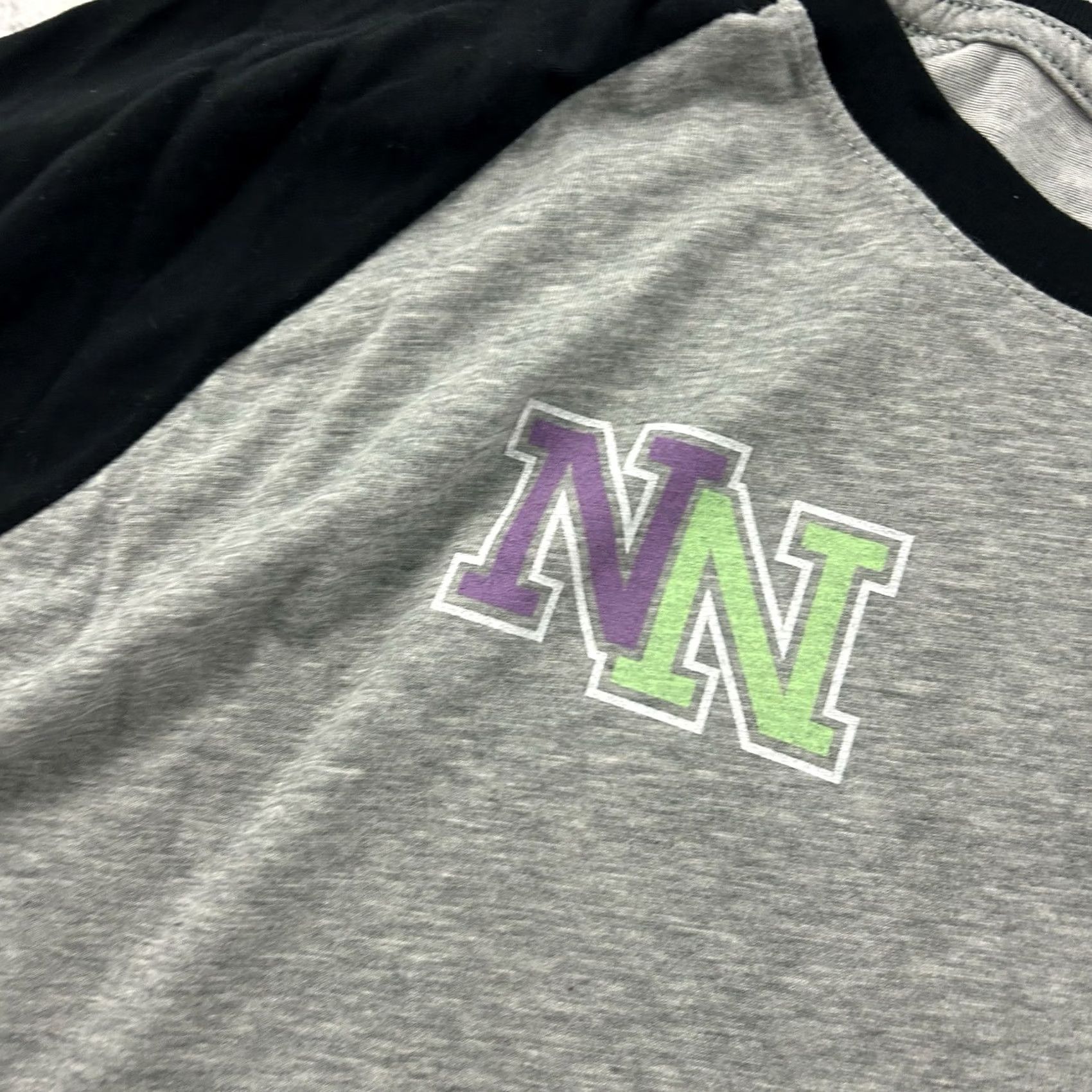 Nike Nike Nationals EYBL 3/4 Sleeve Raglan Shirt Men's XL Gray Black T-Shirt Size US XL / EU 56 / 4 - 3 Thumbnail