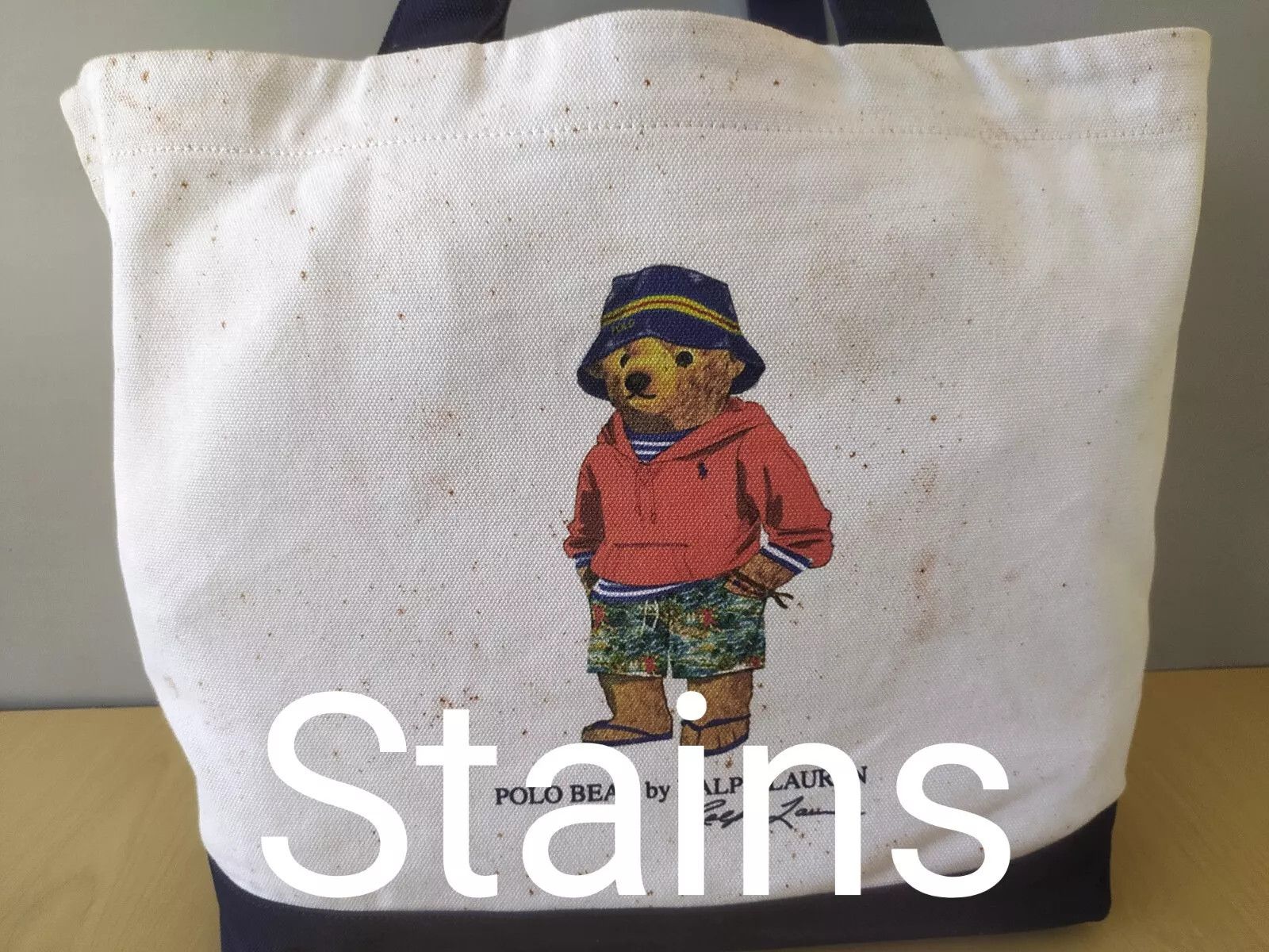 Polo Ralph Lauren Polo Ralph Lauren Polo Bear canvas tote bag IFD 8049 Size ONE SIZE - 3 Thumbnail