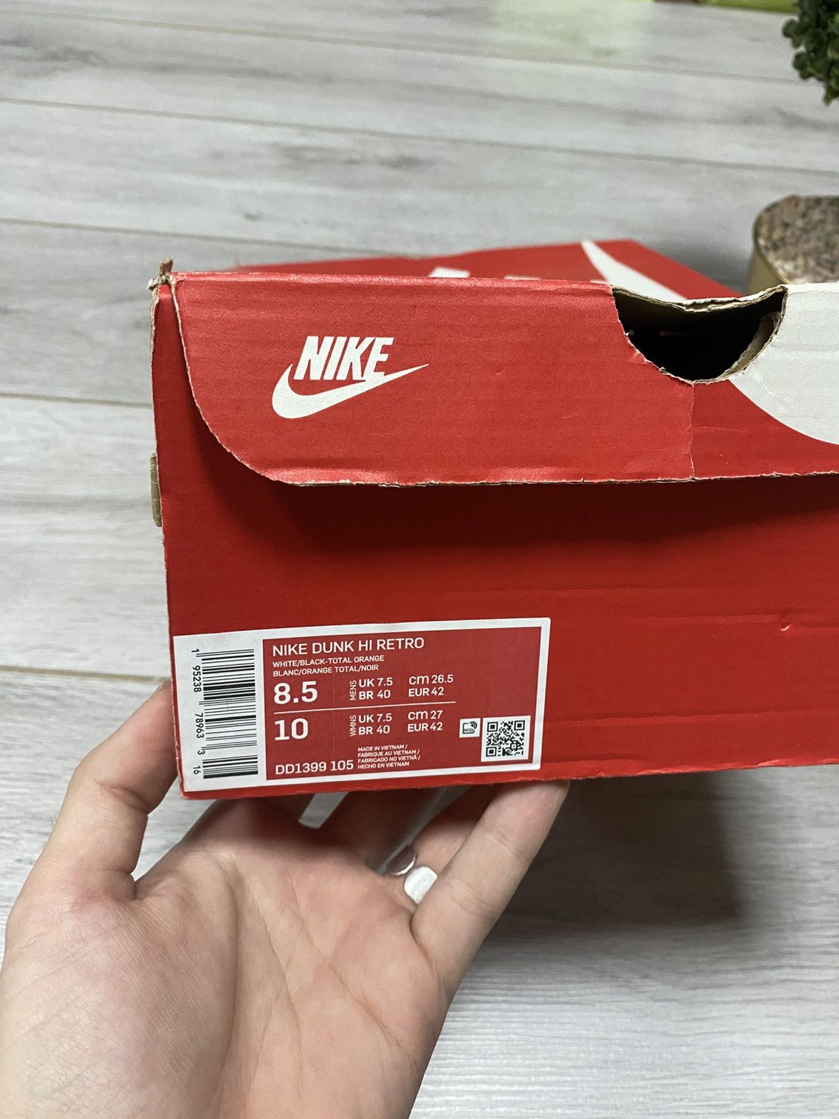 Nike Nike dunk retro black white high with box Size US 8.5 / EU 41-42 - 5 Thumbnail