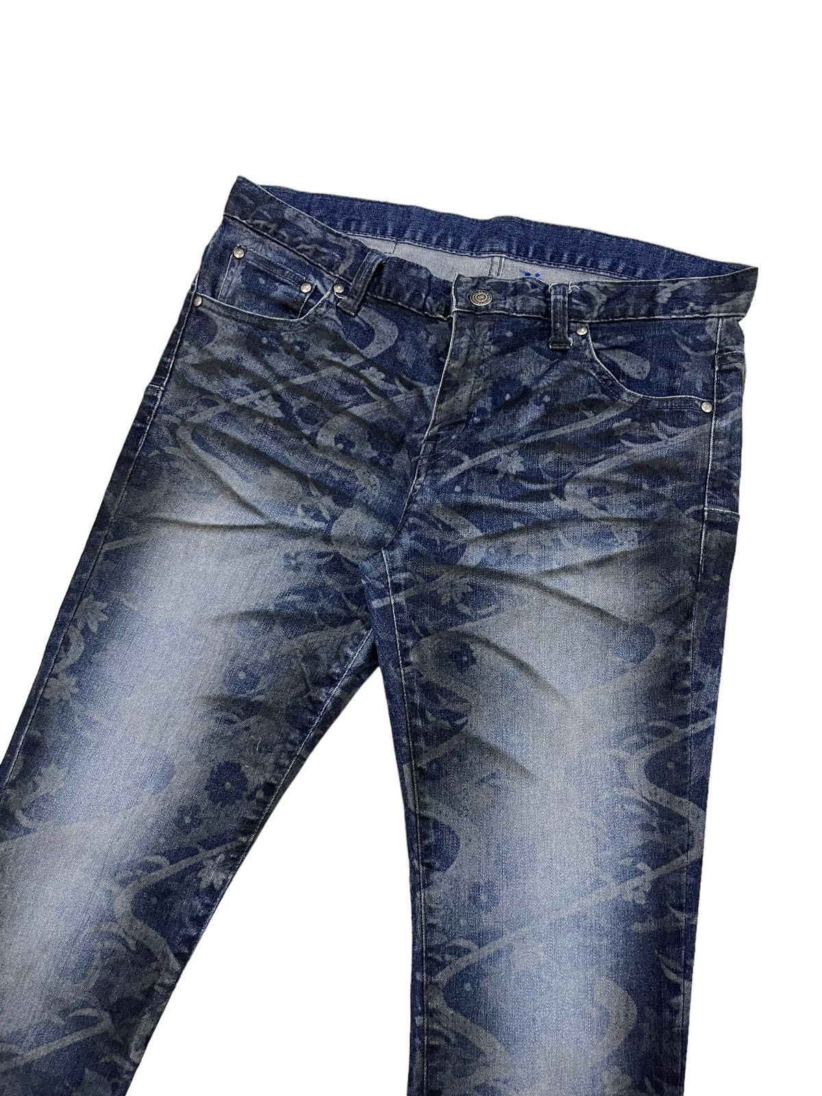 14th Addiction Tornado Mart Japan Skinny Waxed Jeans Size US 33 - 4 Thumbnail