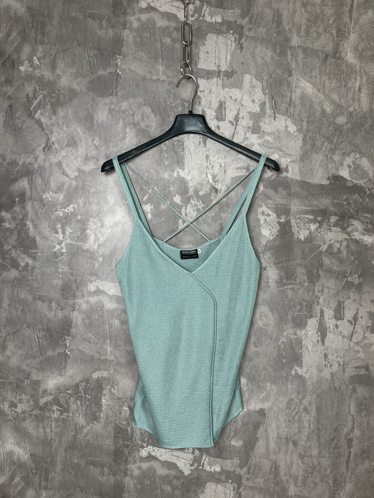 Armani × Giorgio Armani Giorgio Armani Vintage 90s Luxury Knit Sweater/ Tank Top Size M / US 6-8 / IT 42-44 - 1 Thumbnail