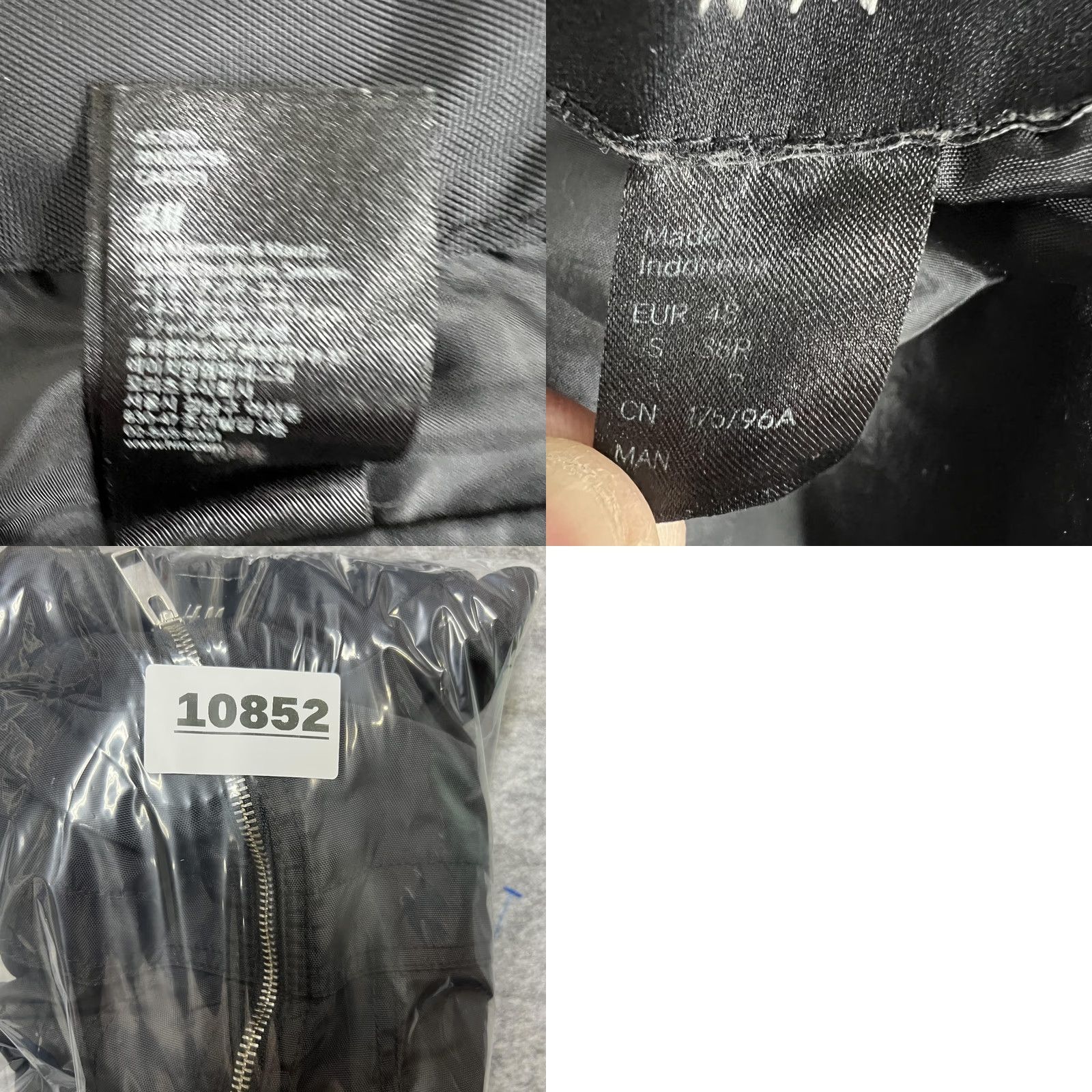 H&M H&M Jacket Mens 38 R Black Lightweight Bomber Full Zip Pockets Stand Collar Fall Size US XXS / EU 40 - 10 Thumbnail