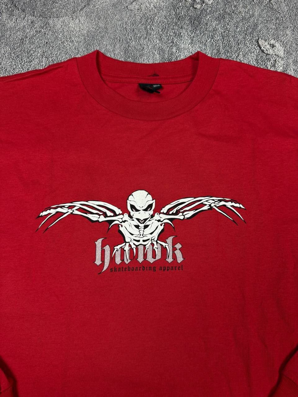 Tony Hawk Y2K Tony Hawk Skeleton Red Longsleeve Skater Era Hype Size US L / EU 52-54 / 3 - 4 Thumbnail
