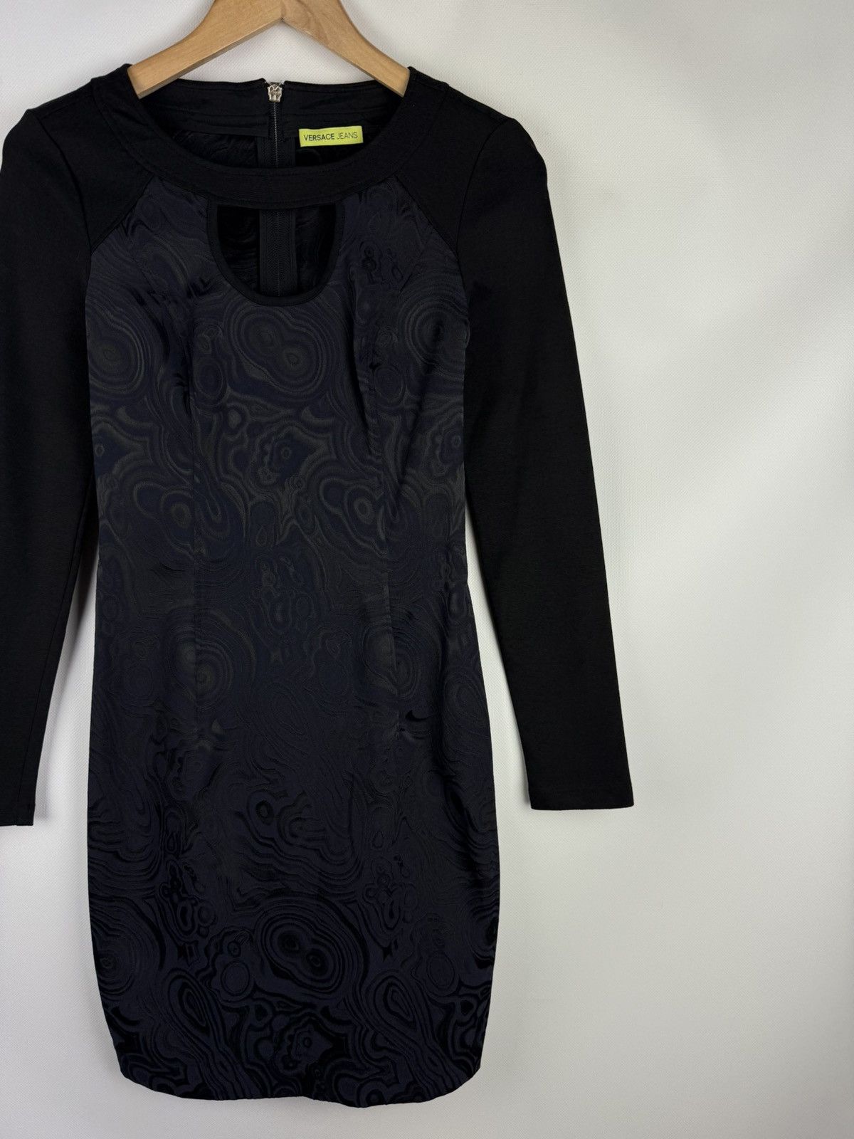 Versace Jeans Couture Versace Jeans Ladies Abstract Pattern Long Sleeve Dress Size XS / US 0-2 / IT 36-38 - 3 Thumbnail