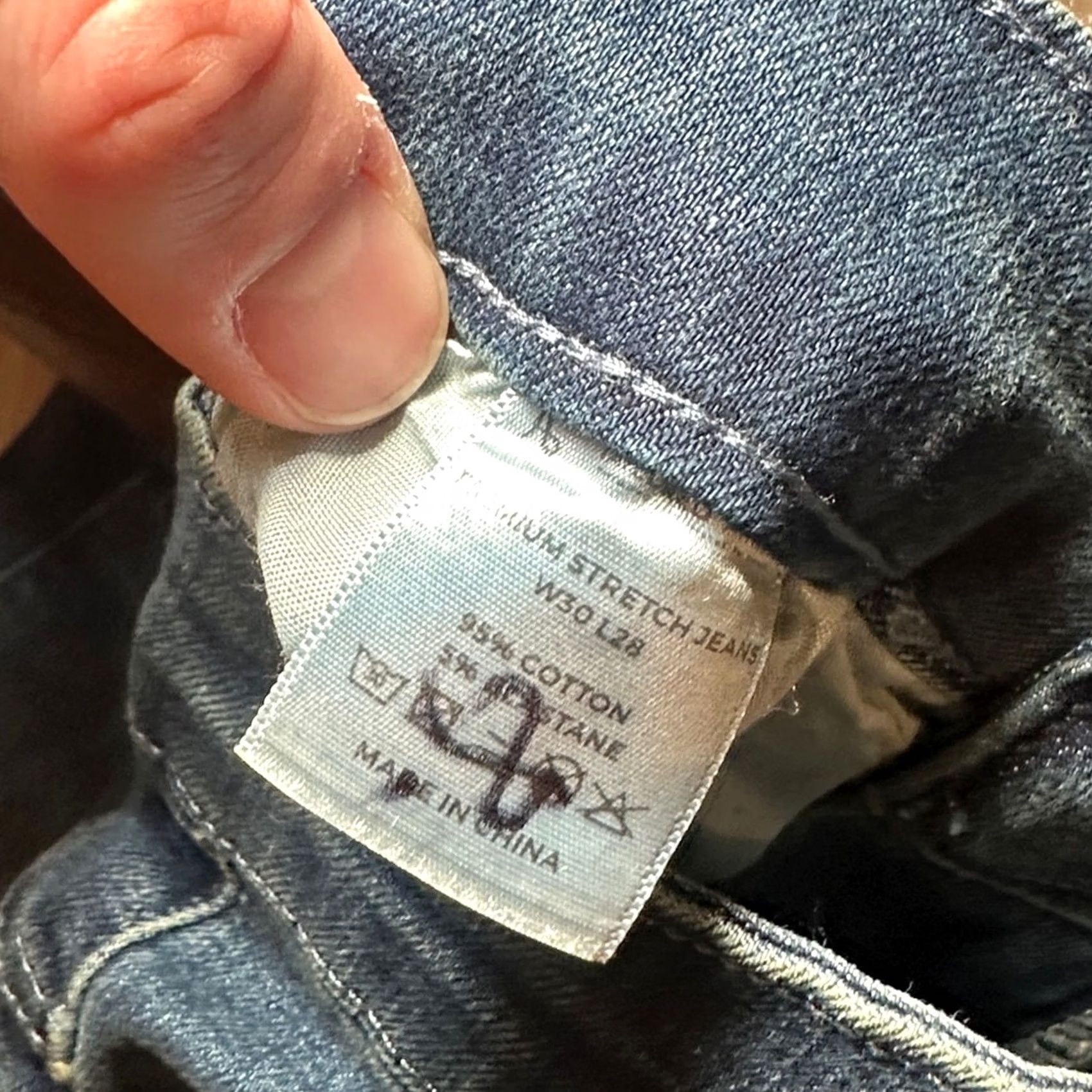 Vintage Tailored Athlete Premium Stretch Slim Jeans Shirt? 30x28 Blue Mens Regular Tailored Athlete Jeep? Size US 30 / EU 46 - 8 Thumbnail