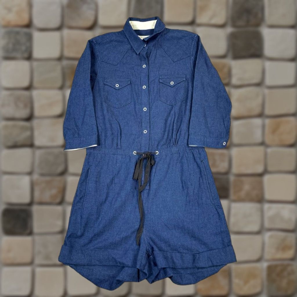 Rag & Bone Rag & Bone Romper Womens Small Blue Cotton Size 28" / US 6 / IT 42 - 1 Thumbnail