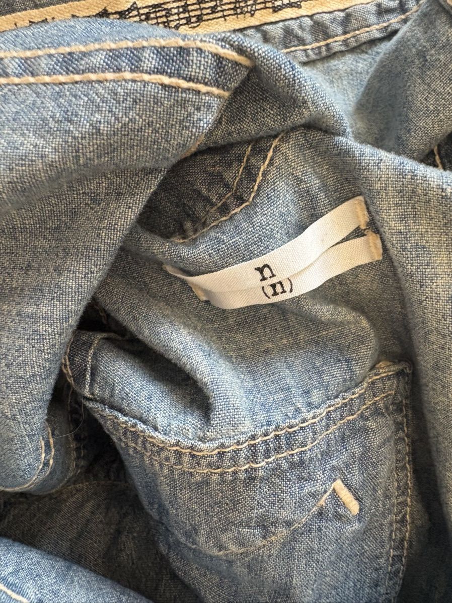 Number (N)ine Number (N)ine SS08 Distressed Chambray Double Zip Size US M / EU 48-50 / 2 - 3 Thumbnail