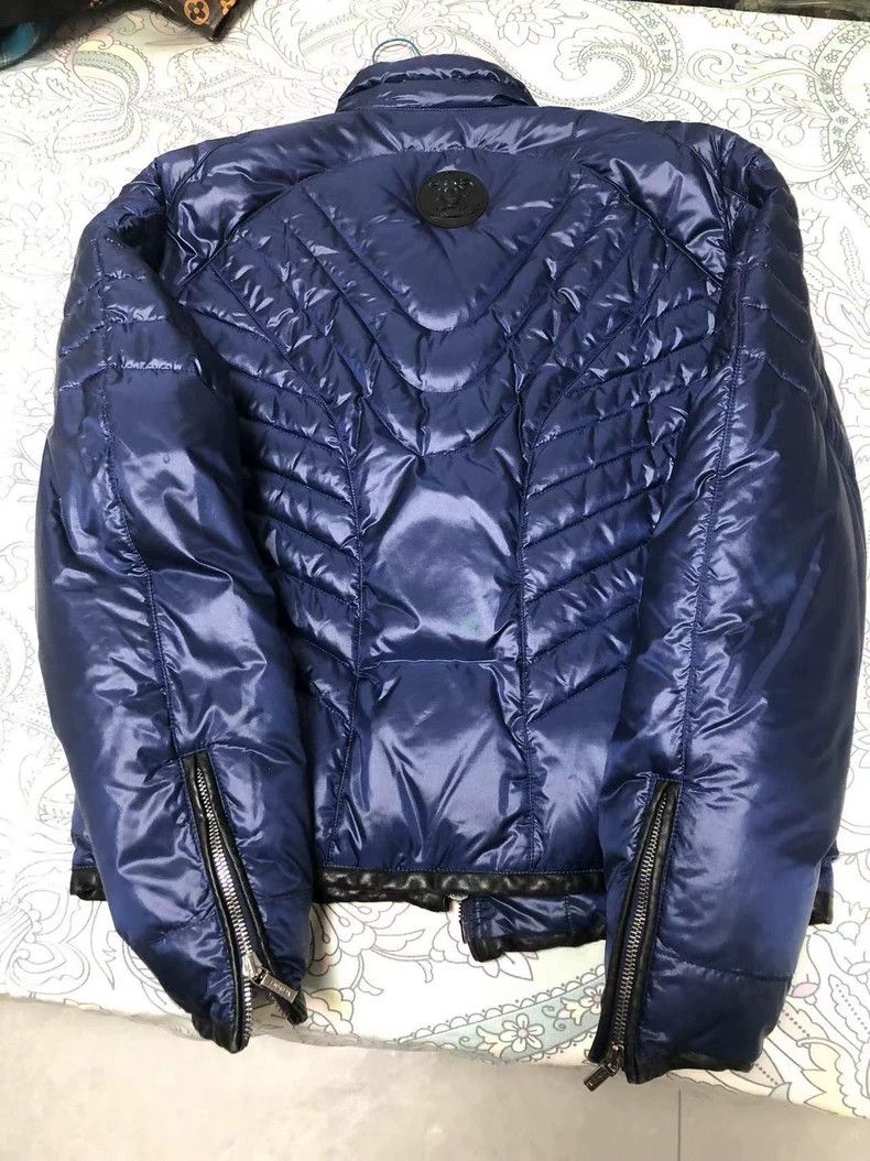 Versace Versace Leather-trimmed slim-fitting cropped down jacket j Size US L / EU 52-54 / 3 - 2 Thumbnail
