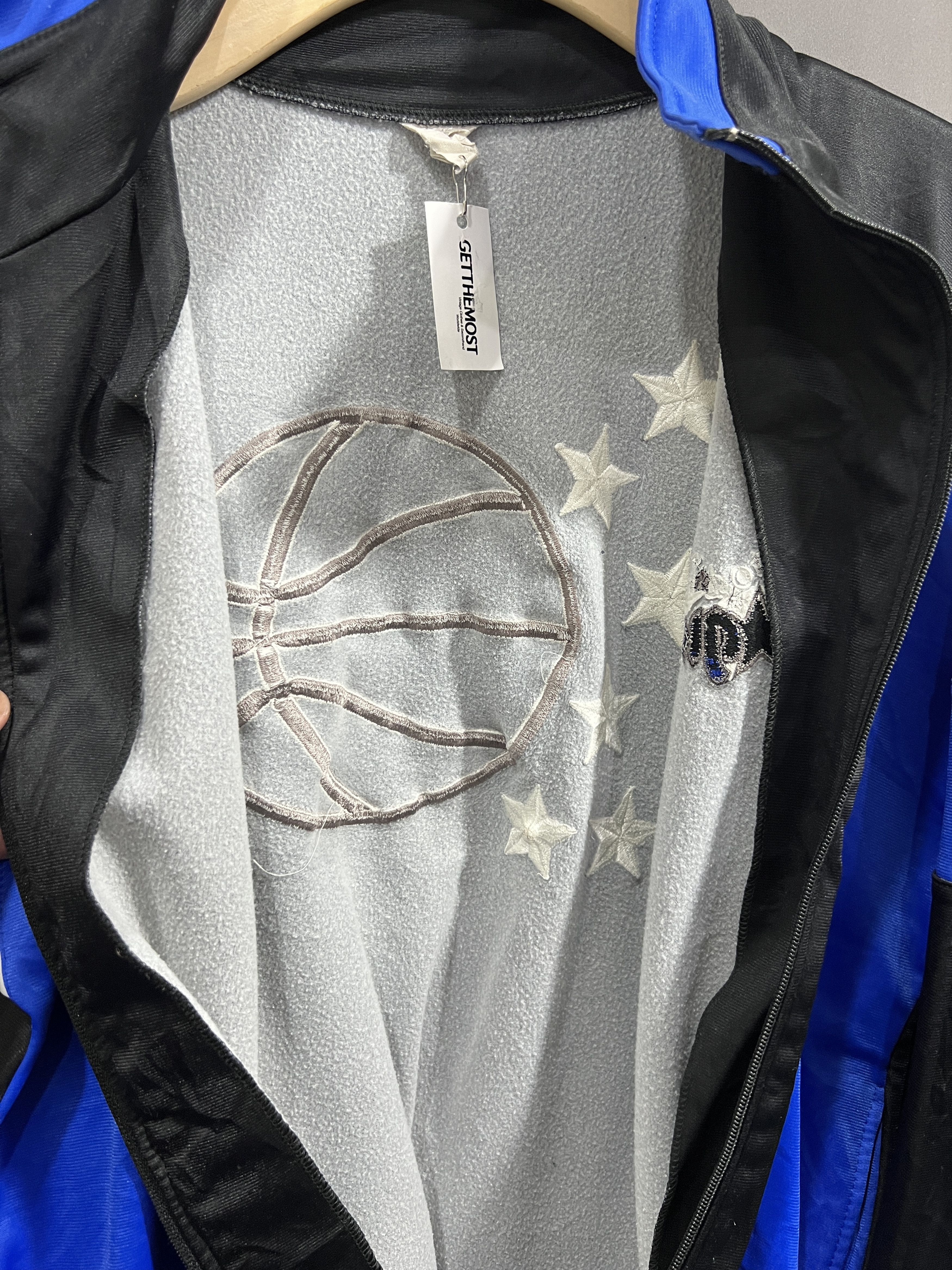 NBA VTG NBA Orlando Magic Embroidery Warm Up Jacket (L) JKA171 Size US L / EU 52-54 / 3 - 7 Thumbnail