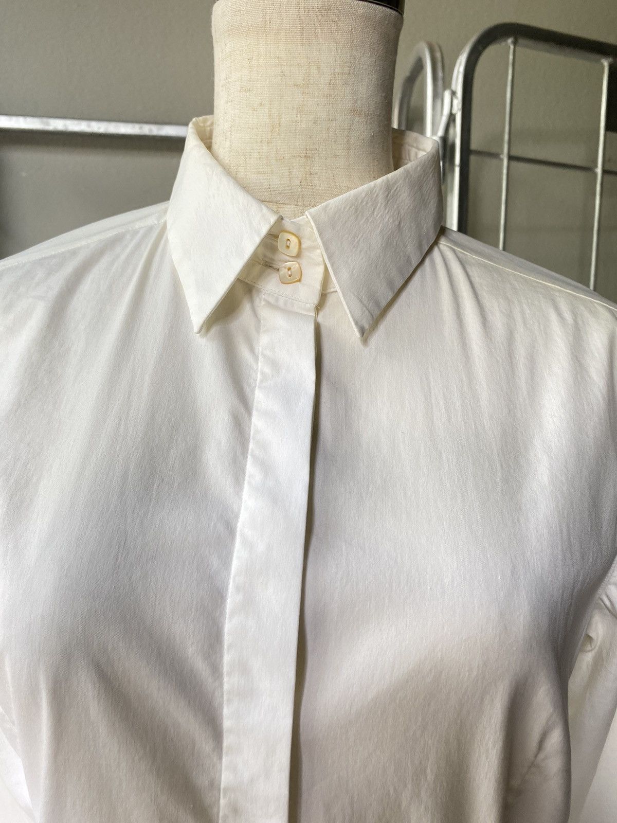 Max Mara Maxmara off white shirt Size XXS / US 00 / IT 34 - 5 Thumbnail