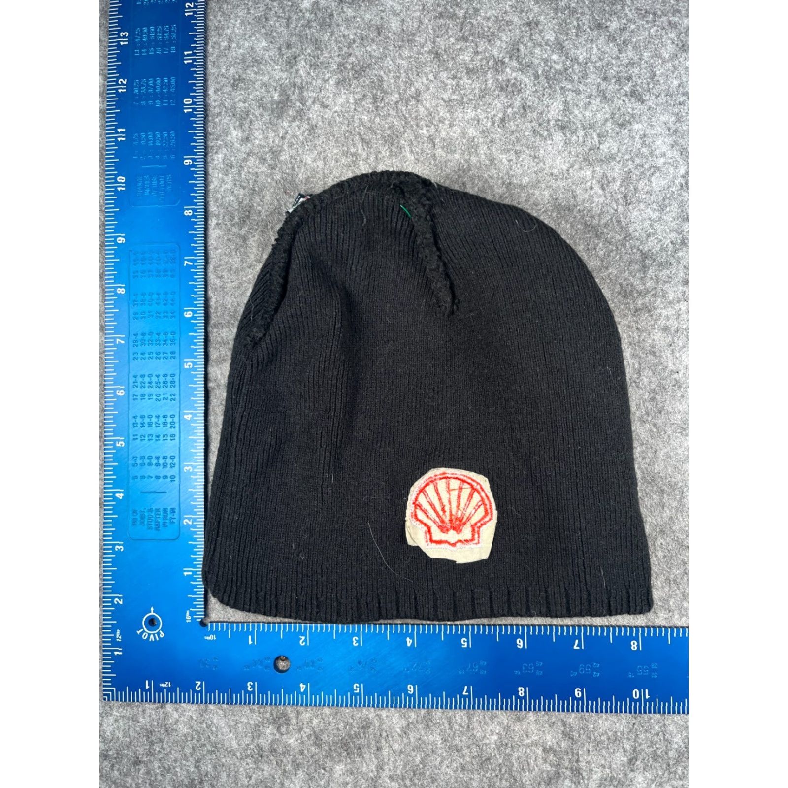 Vintage Ivory Shell Beanie Hat Adult One Size Black Knit Acrylic Cotton Blend Vol | Blk | Beanie, Hat, Knit, Fall, Winter, 6x6x6 Box Shipping Size ONE SIZE - 5 Thumbnail