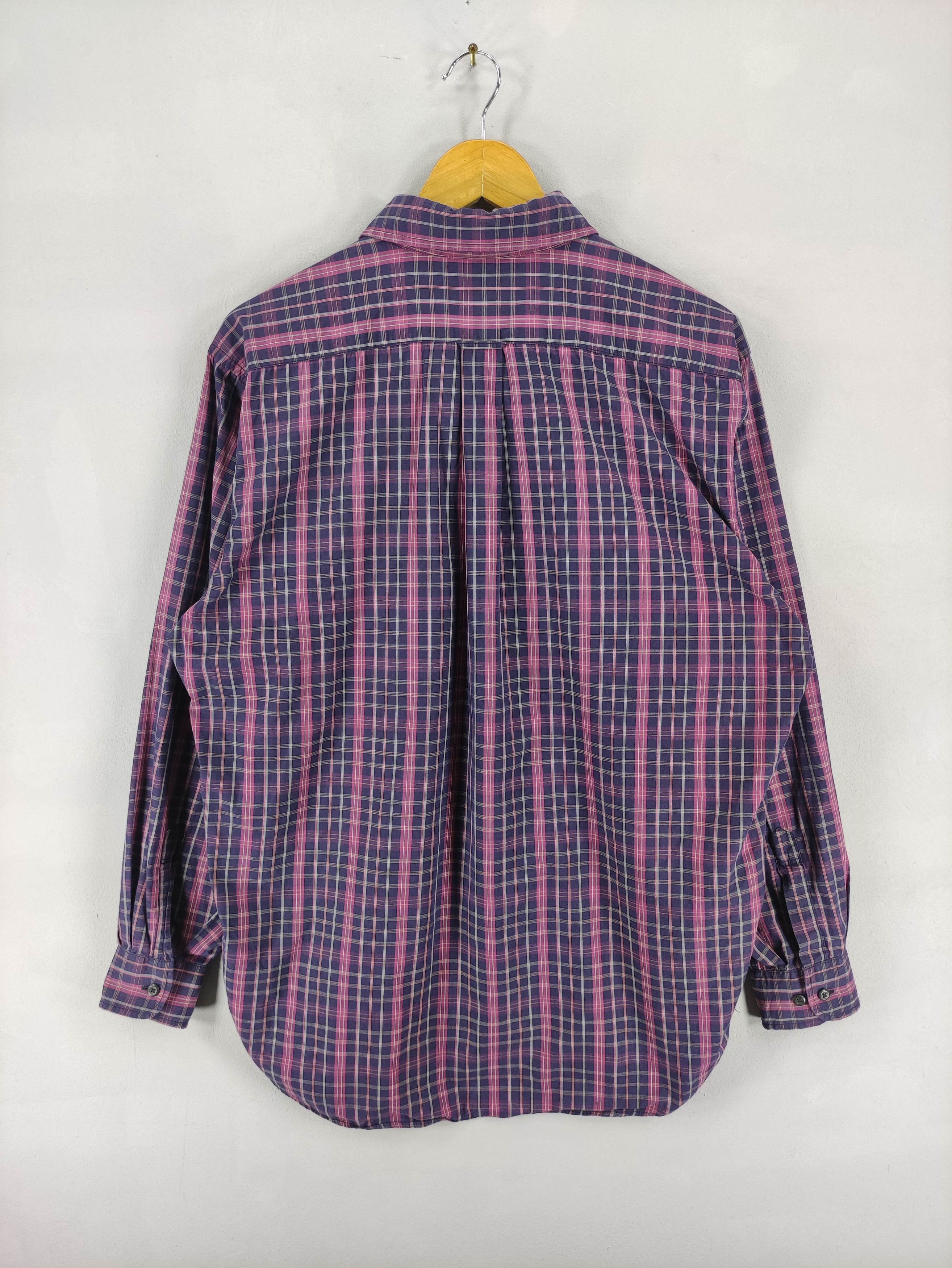 Flannel Vintage Polo Club Shirt Button Up Checkered Long Sleeve Size US L / EU 52-54 / 3 - 7 Thumbnail