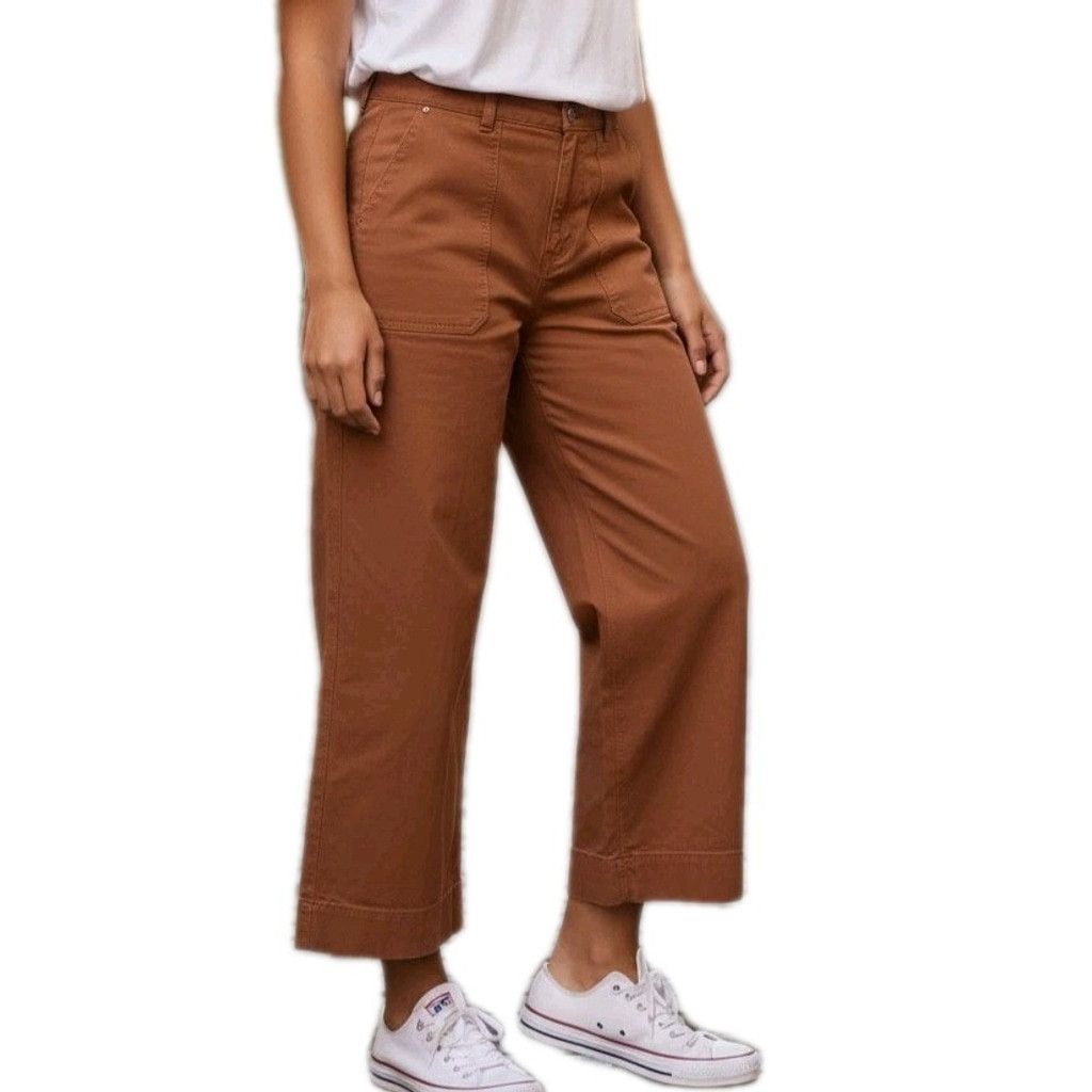 Duluth Trading Company Duluth Flex Fire Hose Wide-Leg Crop Pants Size 14 Waist 34 Size 36" / US 14 / IT 50 - 1 Thumbnail