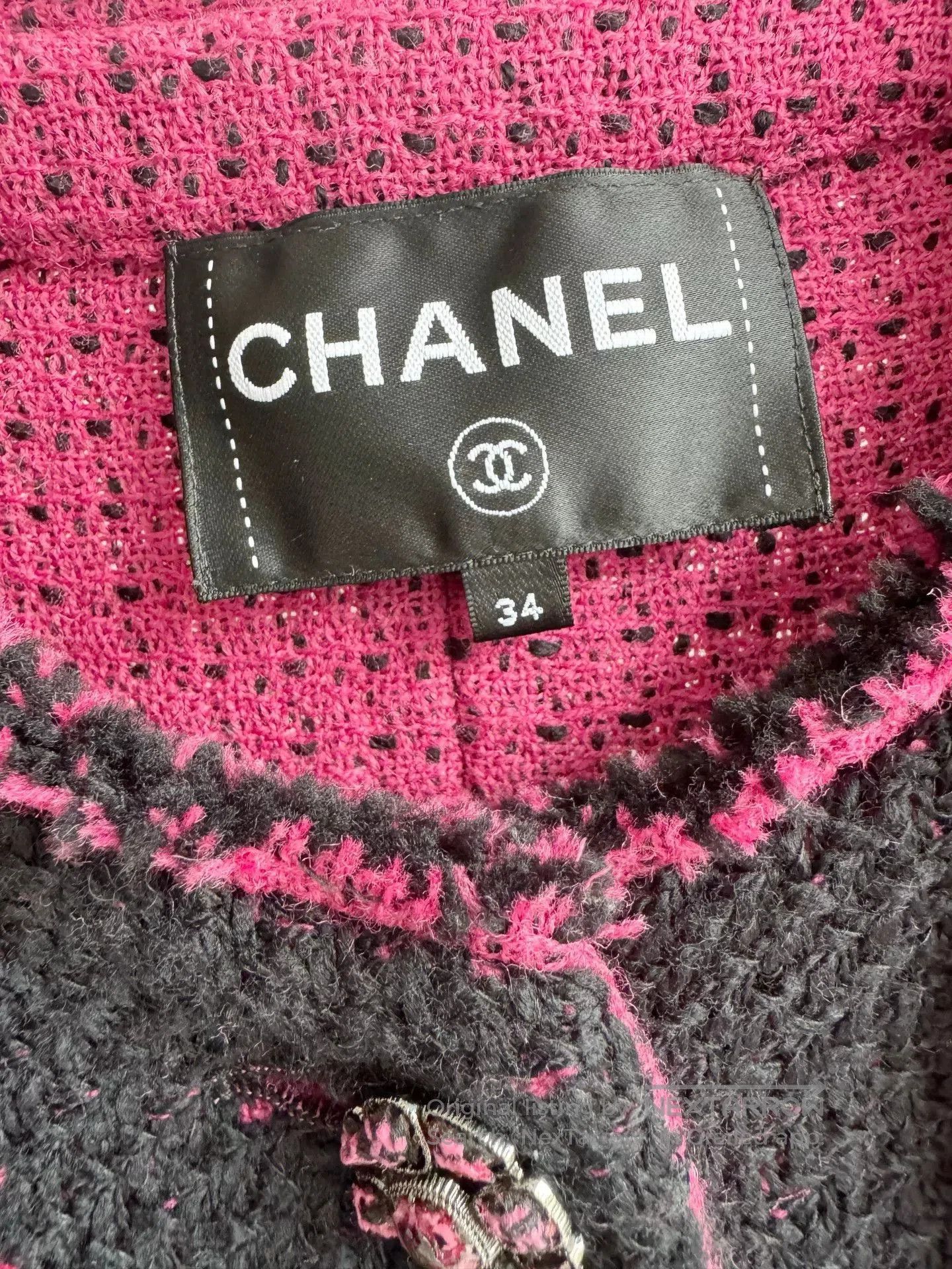 Chanel Chanel 22K Black Pink Four-Pocket Jacket. Size XXS / US 00 / IT 34 - 4 Thumbnail