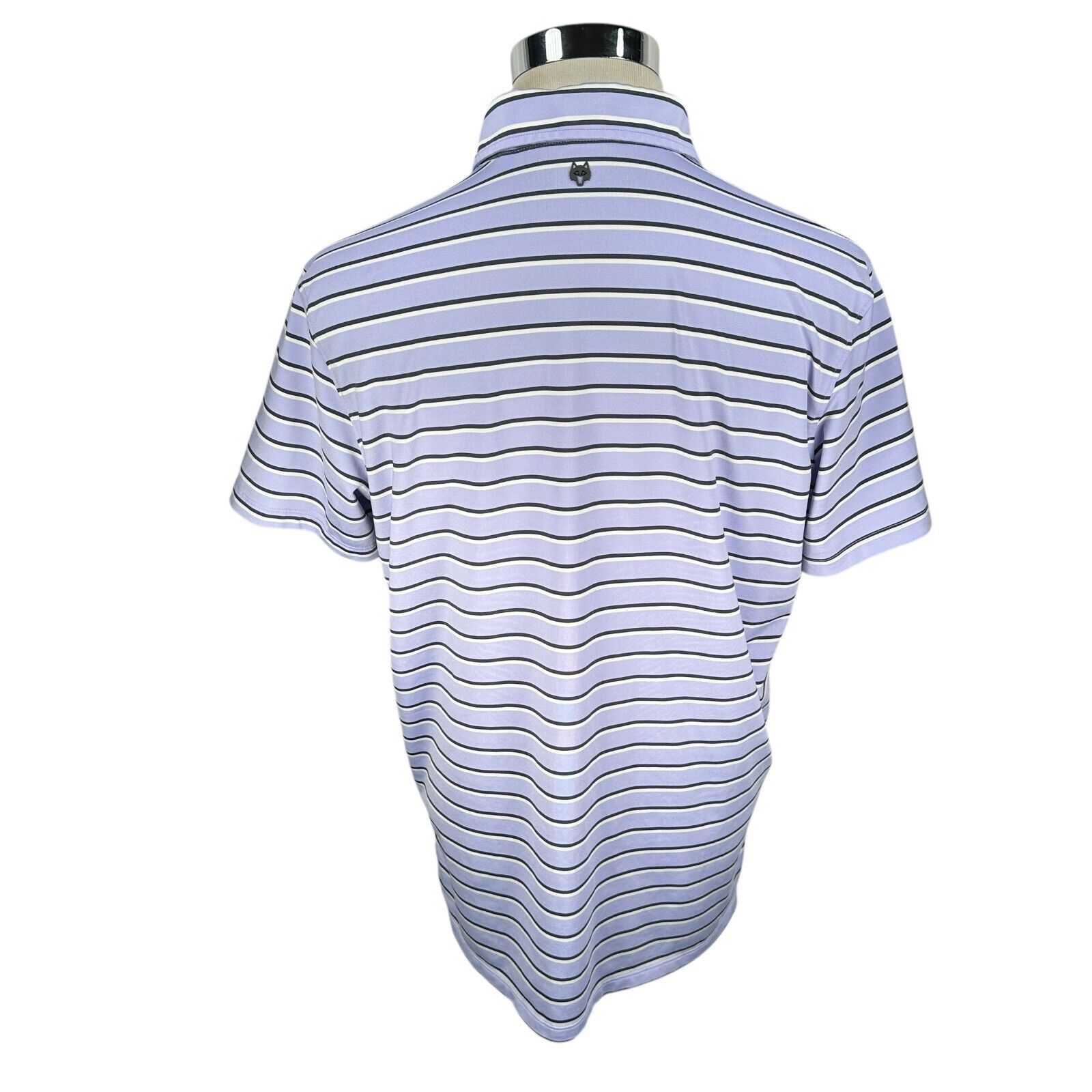 Other Greyson Polo Shirt Men’s Large Purple Black Striped Golf Size US L / EU 52-54 / 3 - 5 Thumbnail