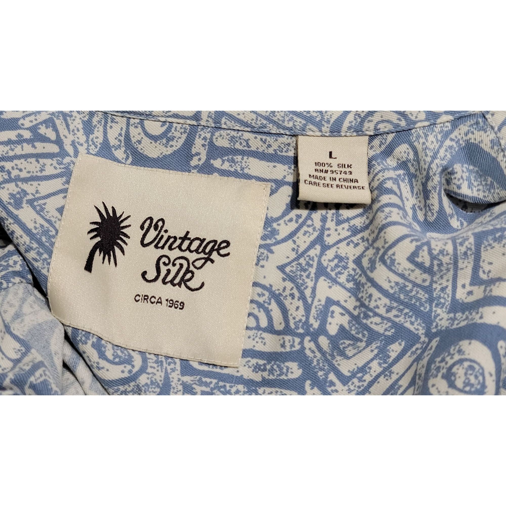 Other Vintage Silk Circa 1969 Mens Short Sleeve Button-Up Shirt L Size US L / EU 52-54 / 3 - 3 Thumbnail