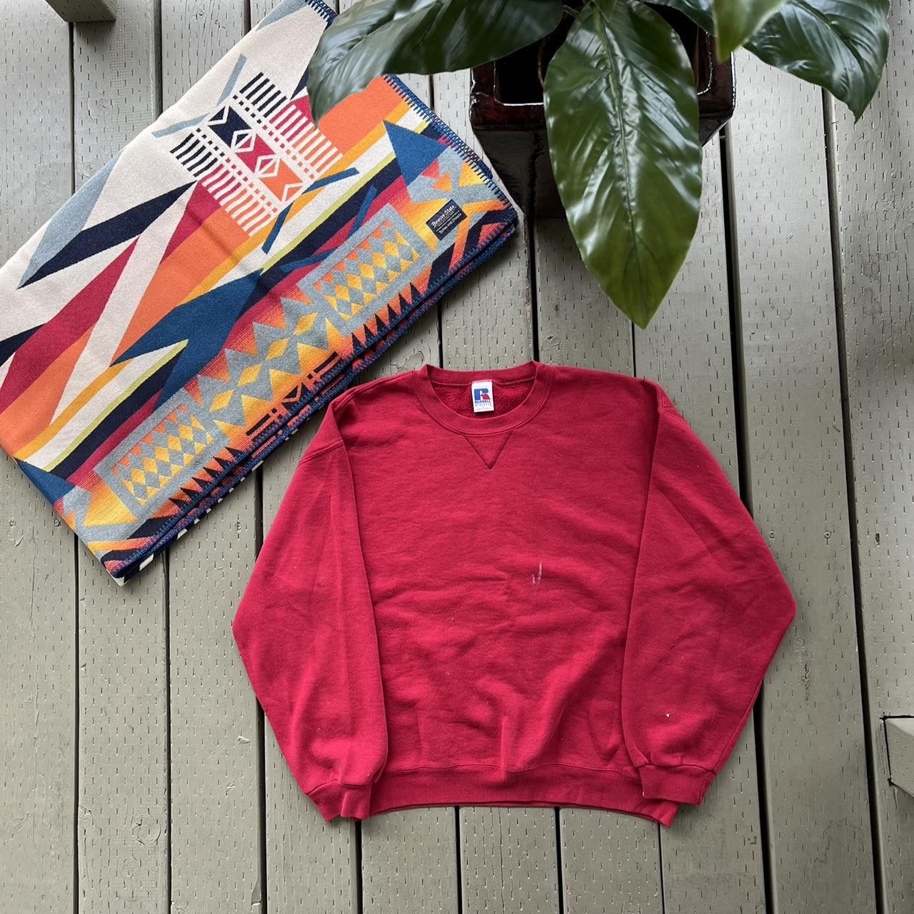 Russell Athletic Vintage 90s Russell Athletic Crewneck Sweatshirt Boxy Red Size US L / EU 52-54 / 3 - 4 Thumbnail