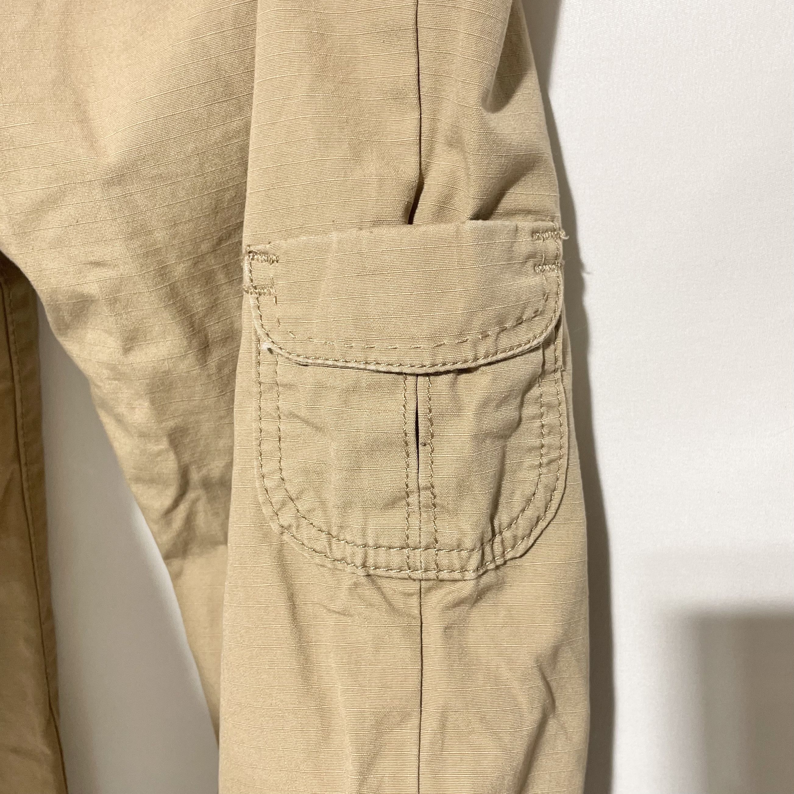 Lucky Brand Lucky Brand Khaki Cotton Cargo Pocket Drawstring Hem Capris Size 28" / US 6 / IT 42 - 6 Thumbnail