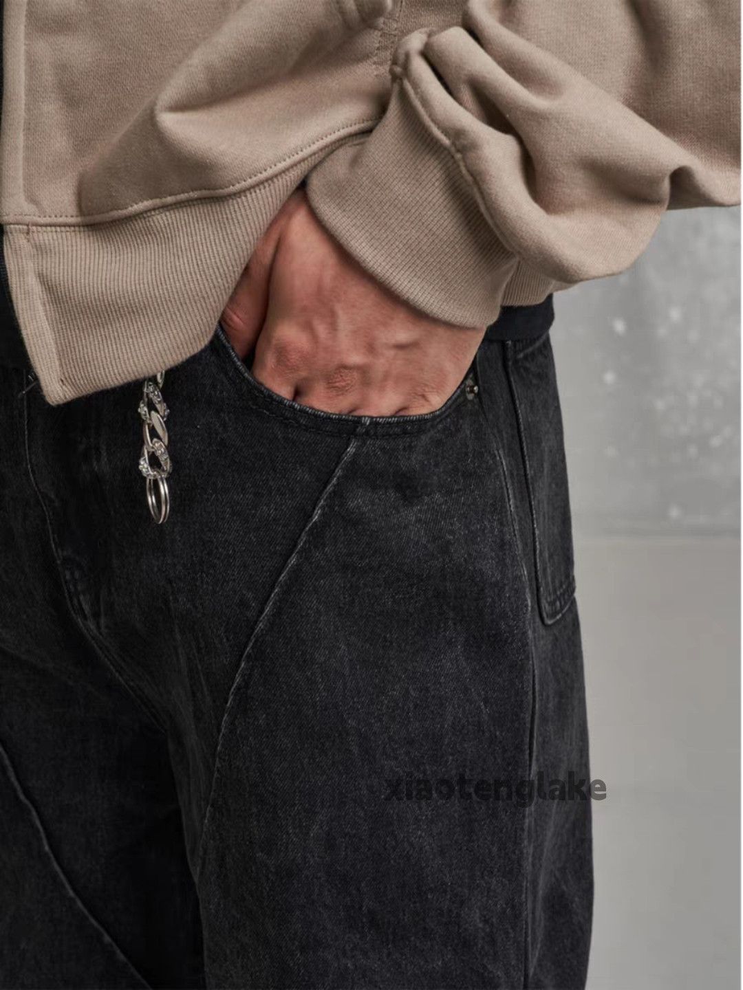 Designer Unisex outdoor utility loose baggy hiphop pleated pants Size US 30 / EU 46 - 7 Thumbnail