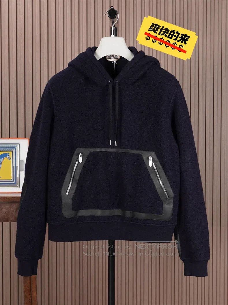 Hermes Hermes Men's Cashmere Hooded Jacket Size US M / EU 48-50 / 2 - 1 Thumbnail
