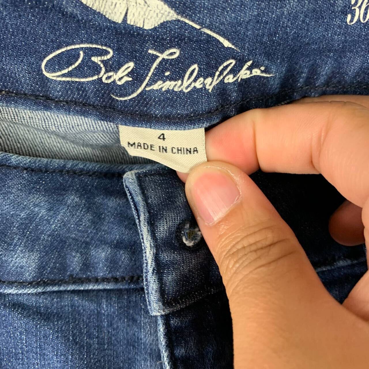 Other Bob Timberlake Small Straight Mid Rise Stretch Denim Size 27" / US 4 / IT 40 - 3 Thumbnail