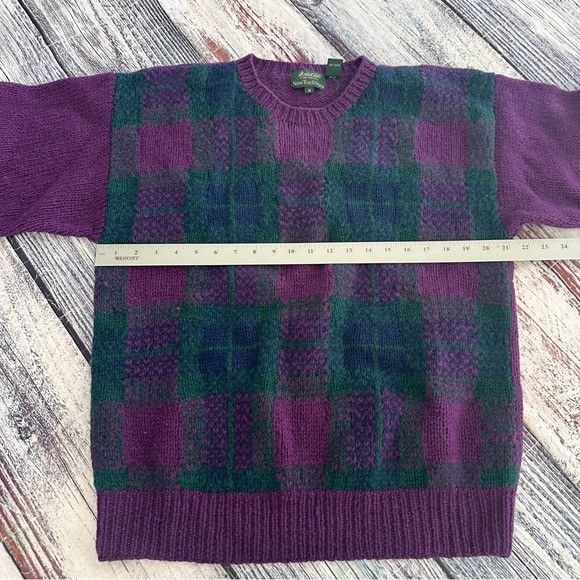 Vintage Vintage Marshall Fields 100% Shetland Wool Purple and Green Size US M / EU 48-50 / 2 - 6 Thumbnail