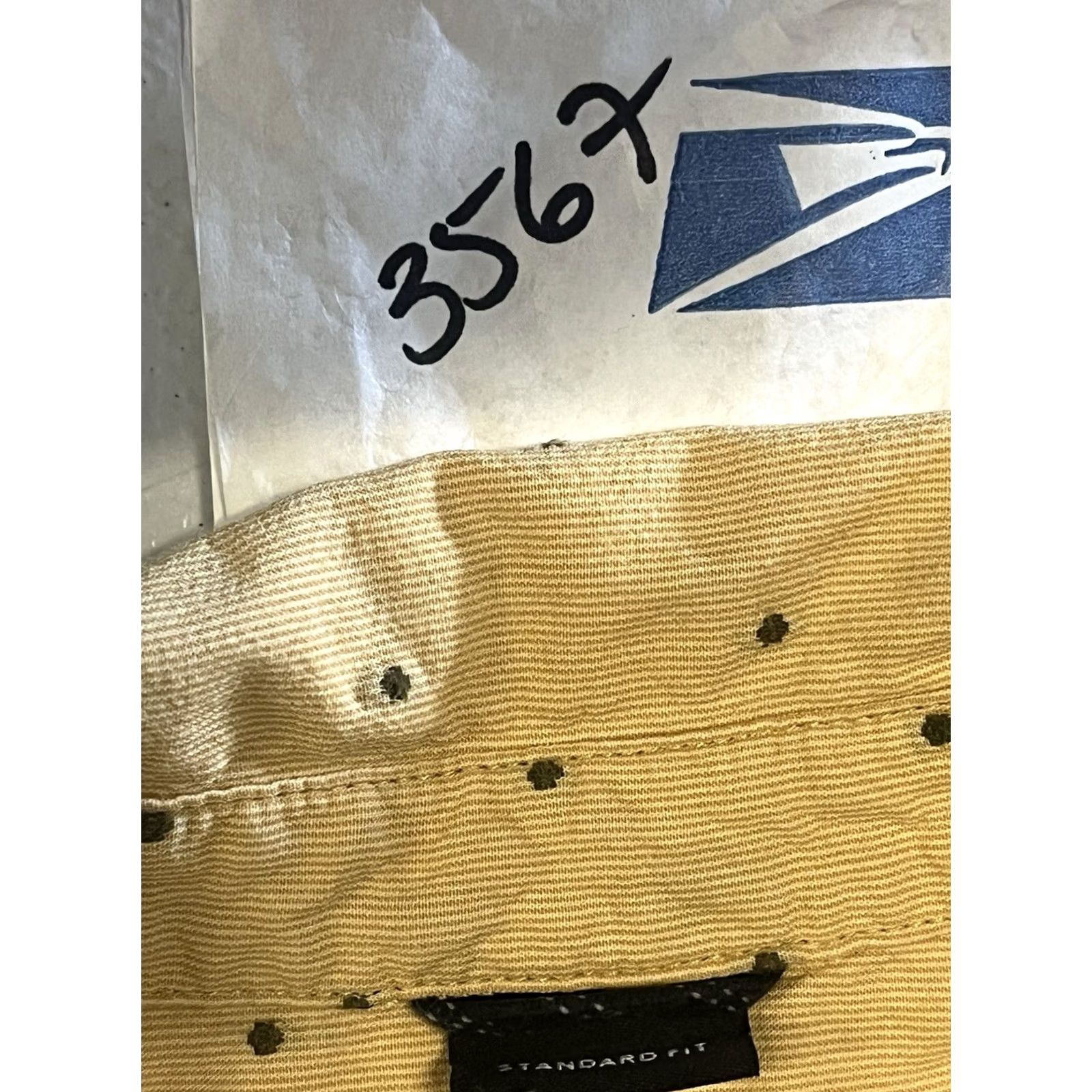 Prana prAna Shirt Mens Medium Yellow Short Sleeve Button-Up Casual Pattern Polka Dot Size US M / EU 48-50 / 2 - 8 Thumbnail
