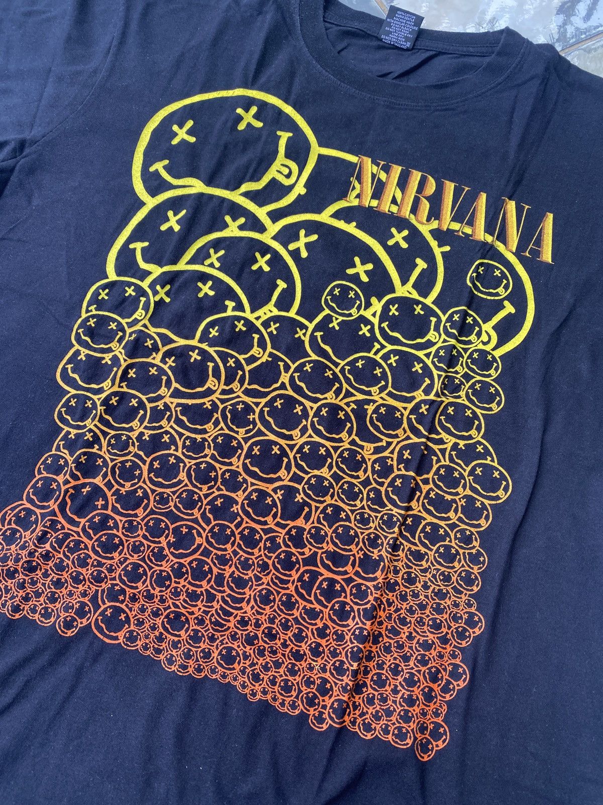 Band Tees NIRVANA “Smiley Overload ” Double-Sided Tee (2000s) Size US L / EU 52-54 / 3 - 2 Thumbnail