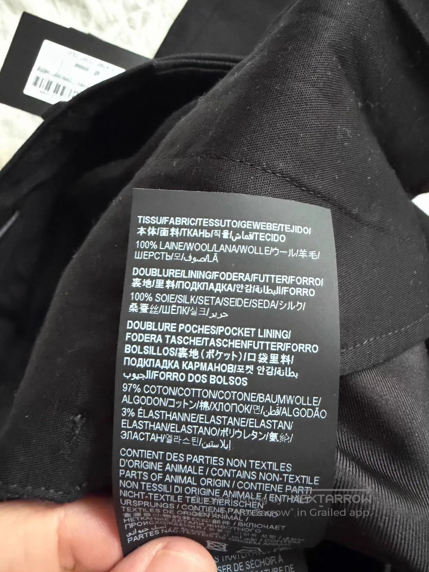 Saint Laurent Paris Black Tailored Casual Pants Size 34. Size US 34 / EU 50 - 6 Thumbnail